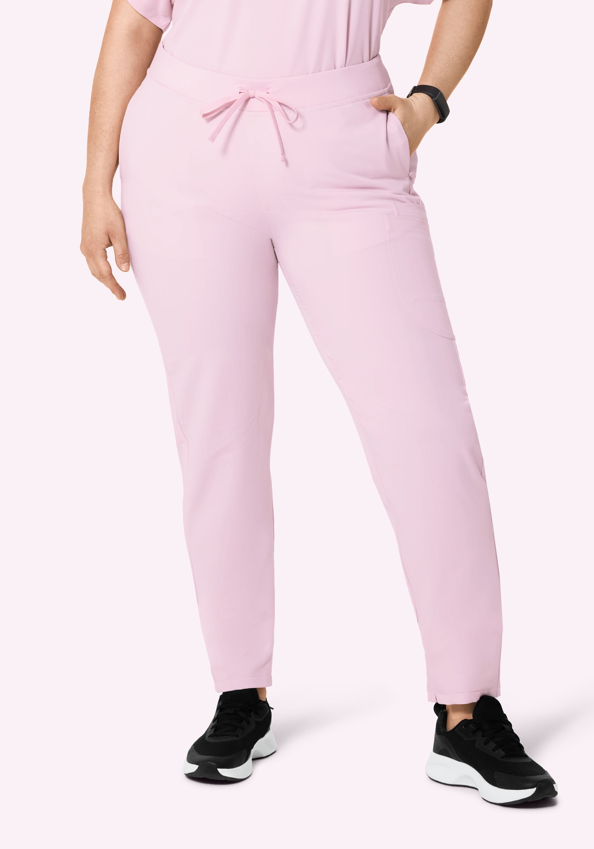 6 Pocket Slim Pants Misty Rose