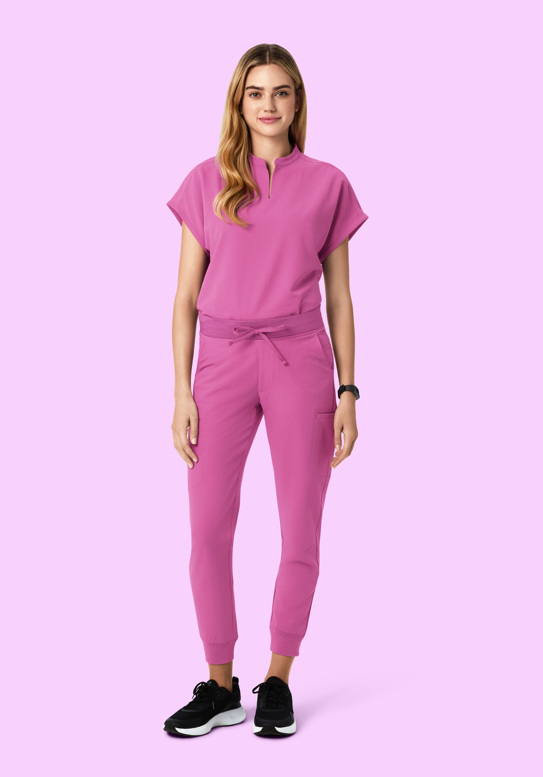 Women's Mid-Rise 11-Pocket Jogger Scrub Pants - Dahlia | Mandala