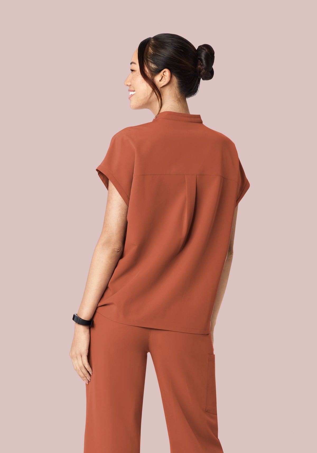 Mandarin Dolman Top Chestnut