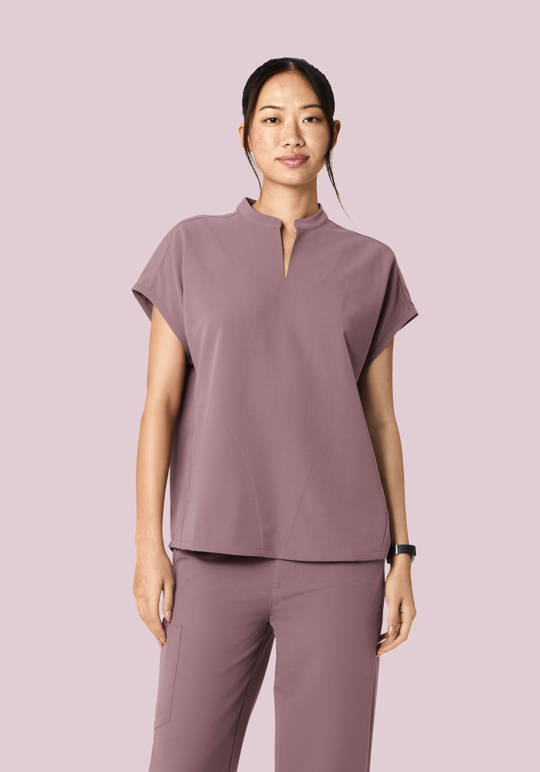 Mandarin Dolman Top Moondust