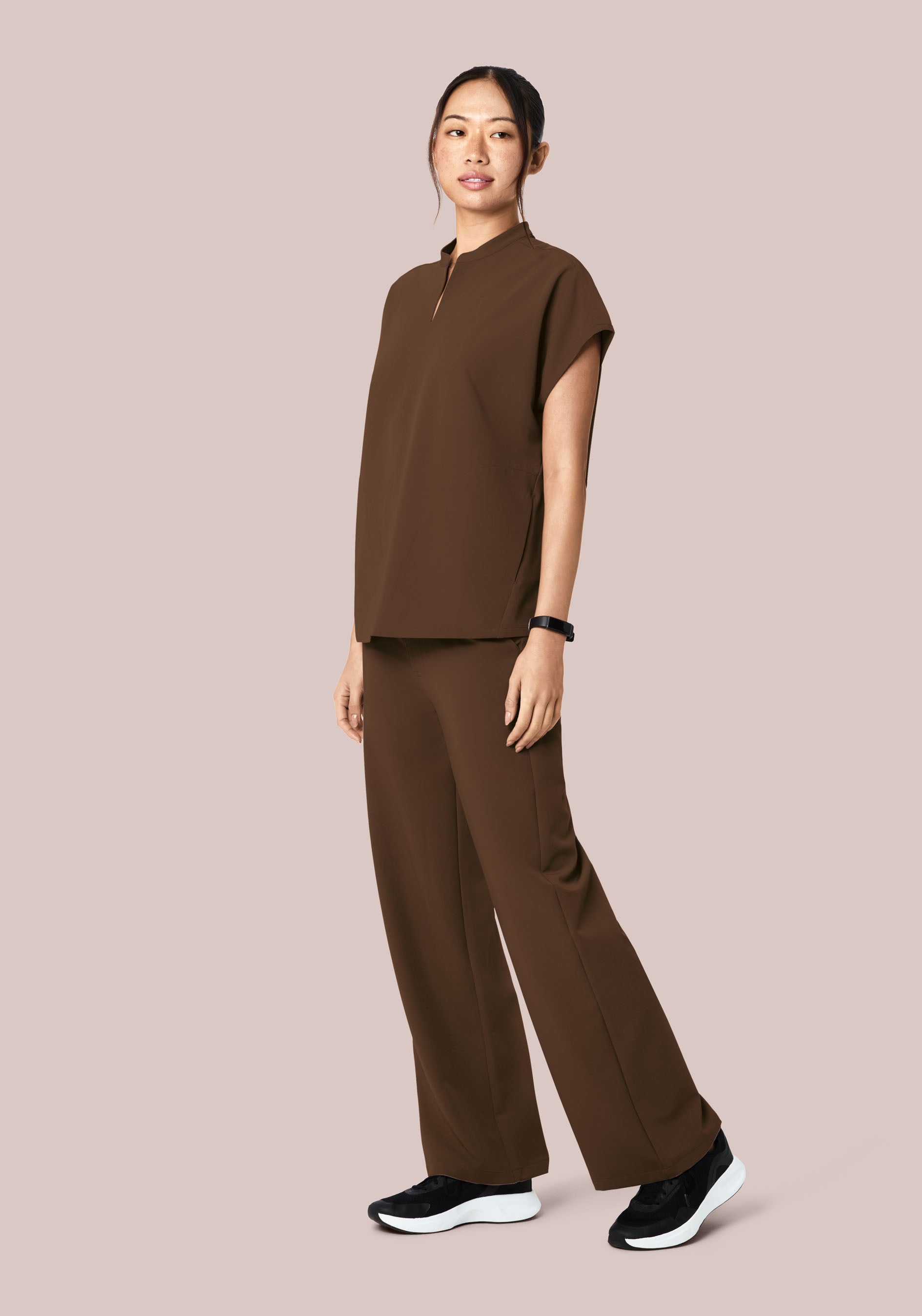 High Waisted Wide Leg Chocolate Brown