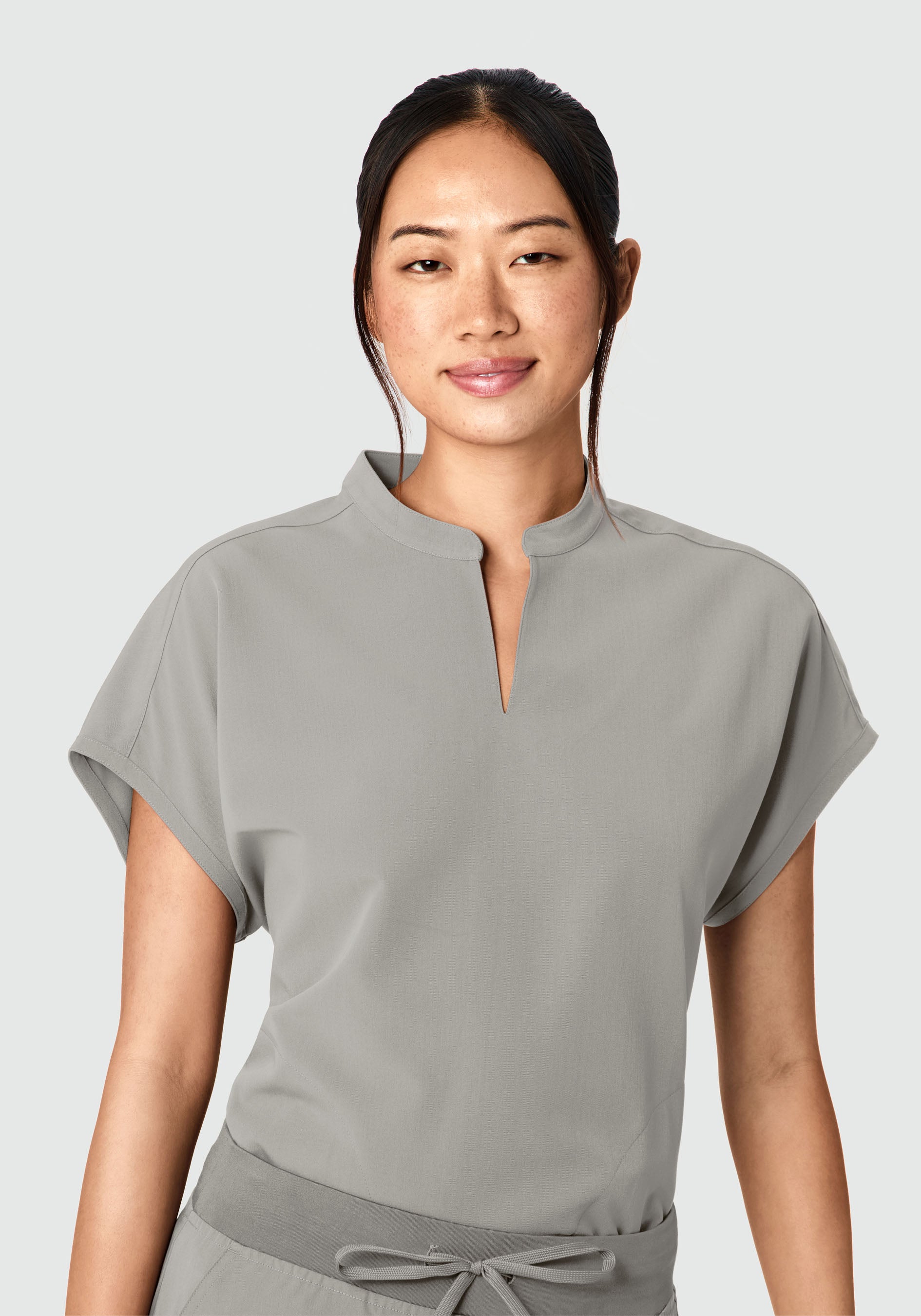 Mandarin Dolman Top Flint