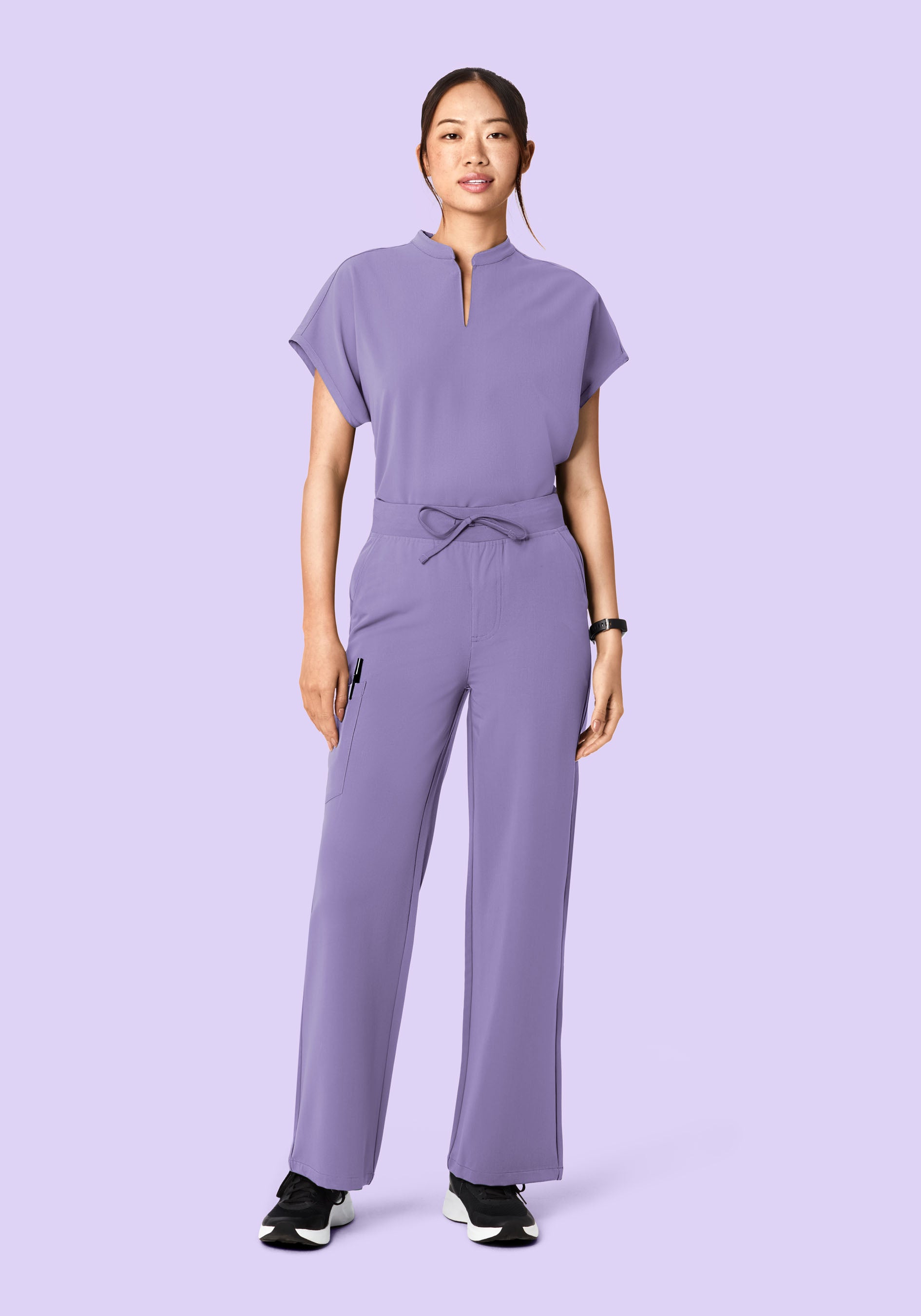 High Waisted Wide Leg Hyacinth