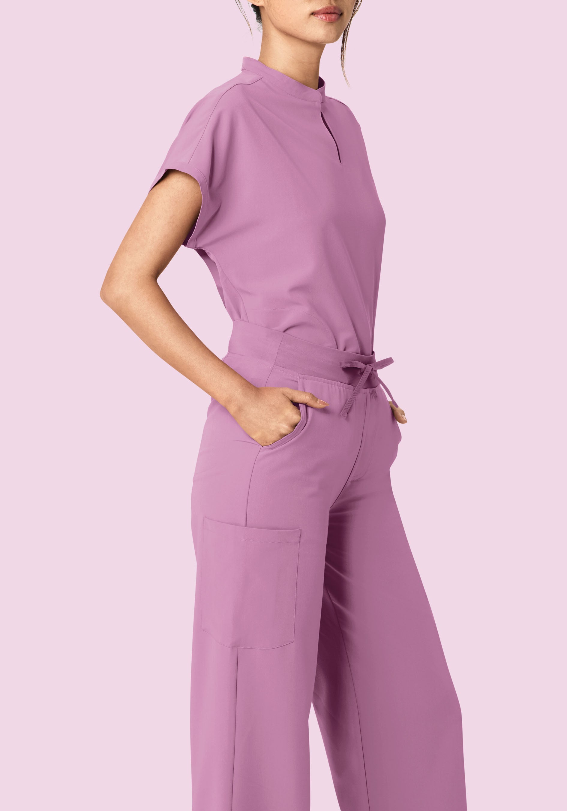 High Waisted Wide Leg Lilac