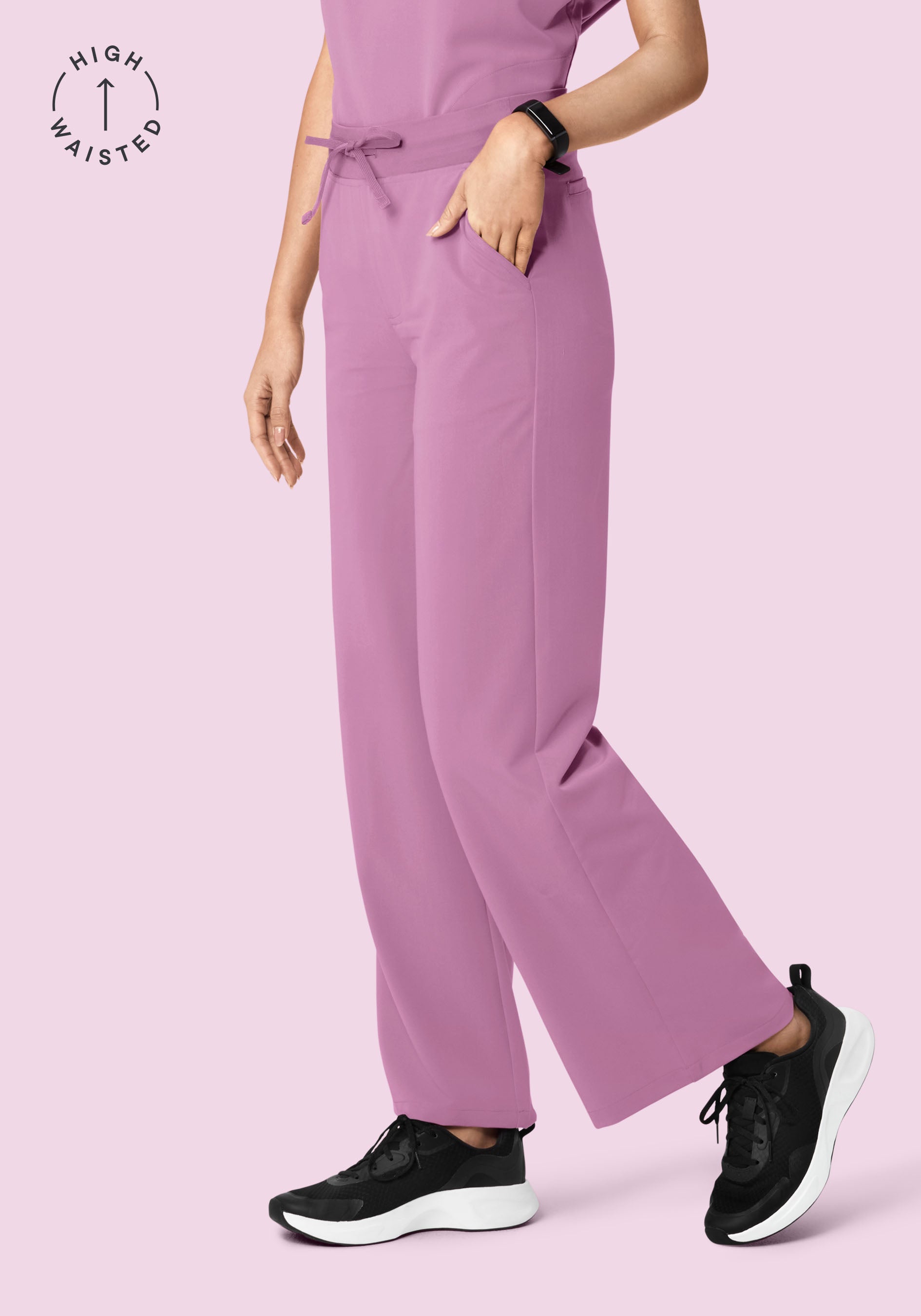 High Waisted Wide Leg Lilac
