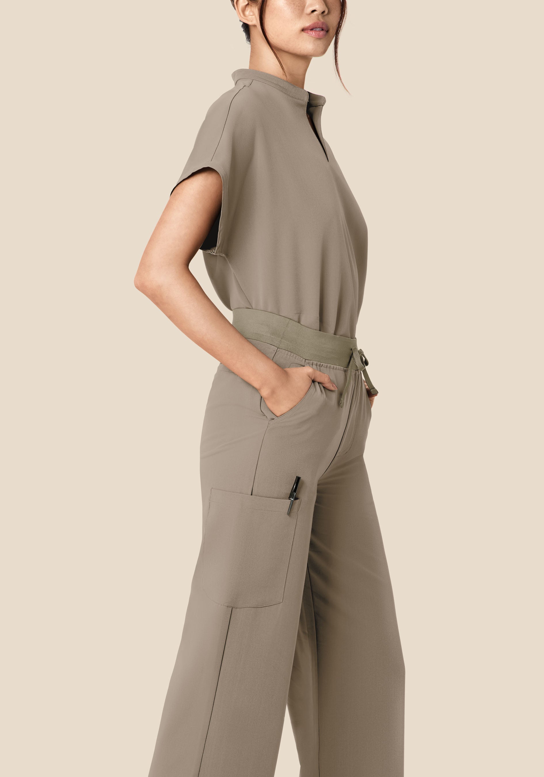 High Waisted Wide Leg Macchiato