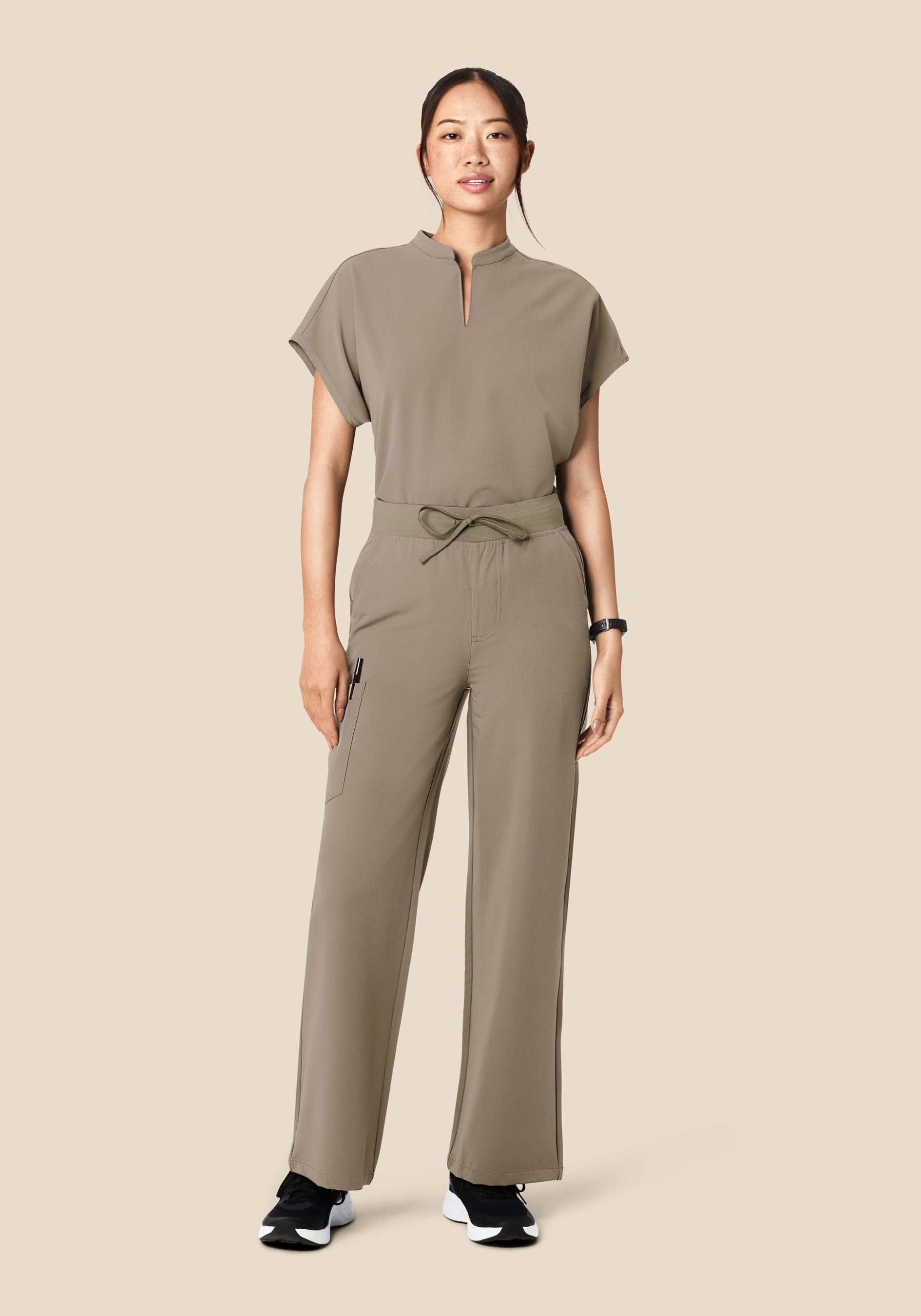 High Waisted Wide Leg Macchiato