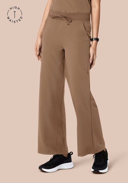 High Waisted Wide Leg Mocha