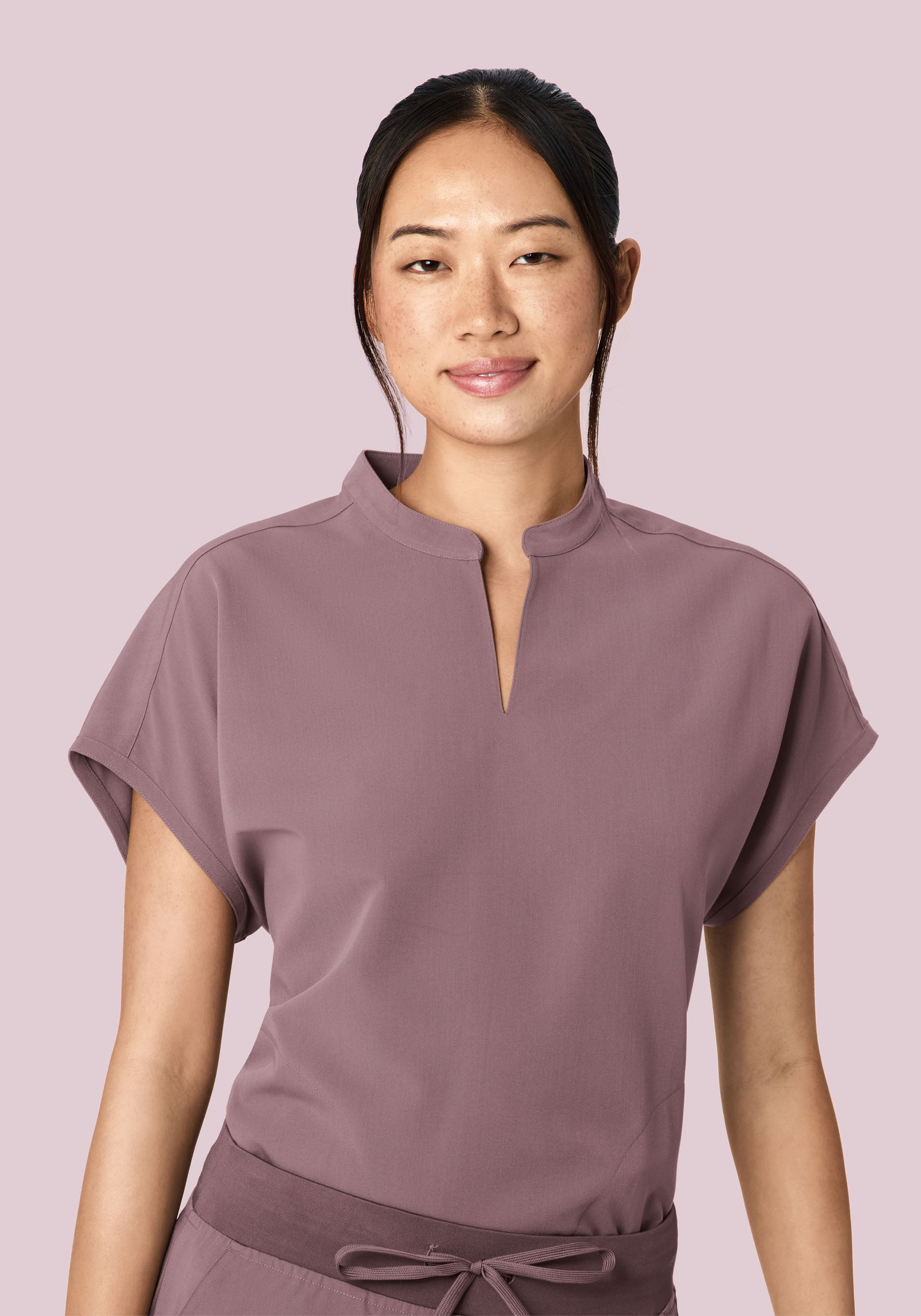 Mandarin Dolman Top Moondust