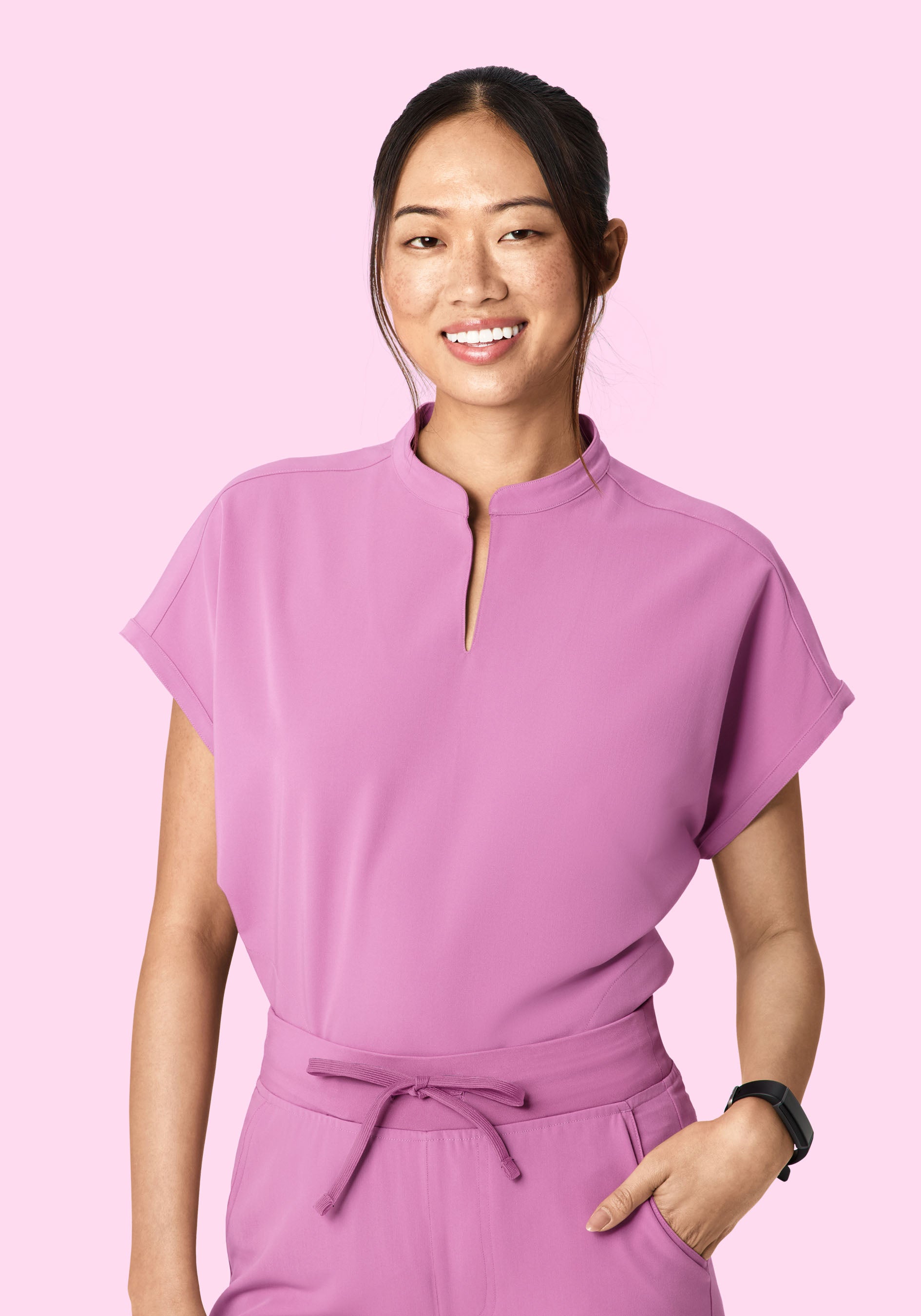 Mandarin Dolman Top Mulberry