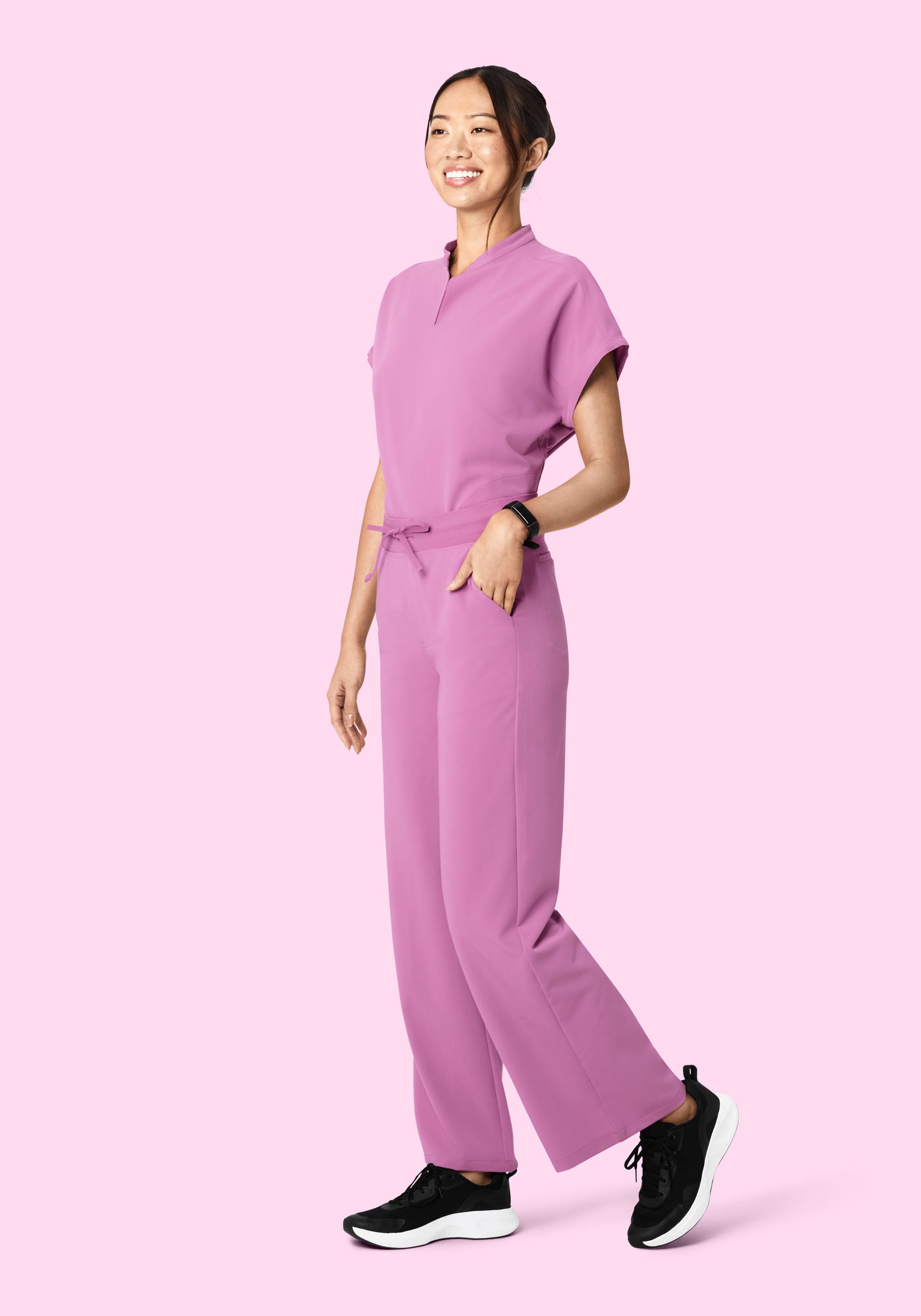 High Waisted Wide Leg Mulberry