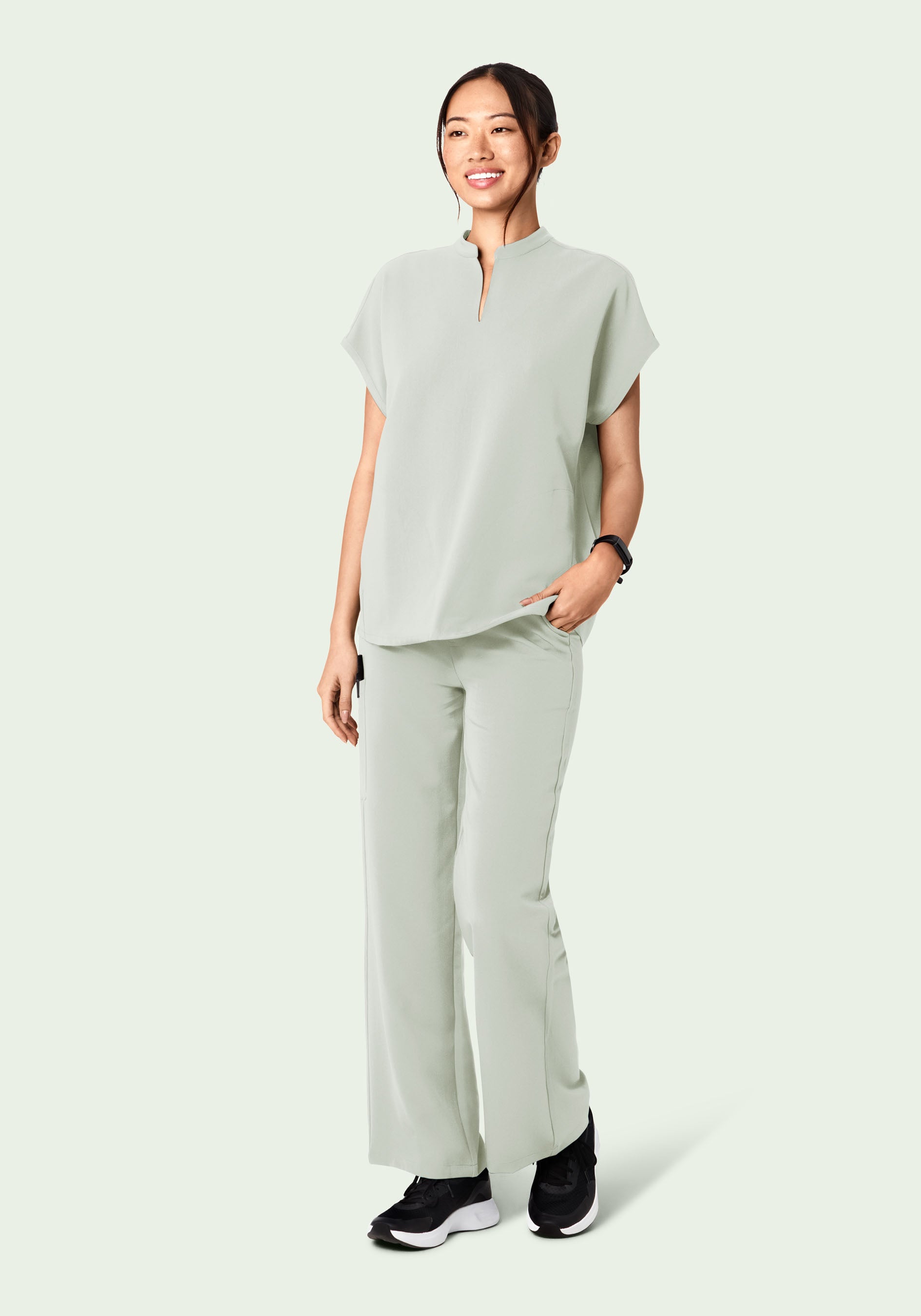 Women's Mid-Rise 9-Pocket Jogger Scrub Pants - Northern Droplet