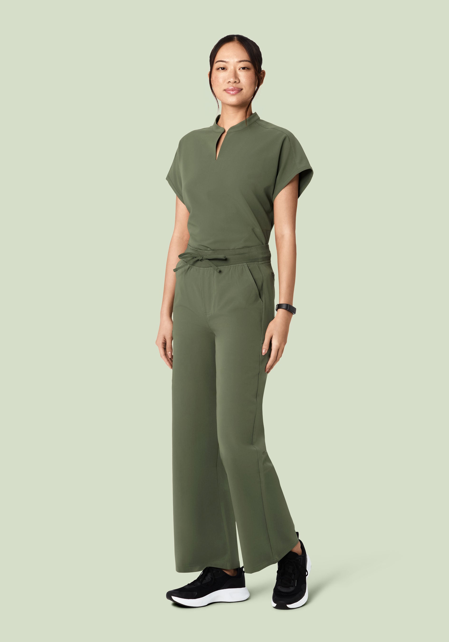 High Waisted Wide Leg Thyme