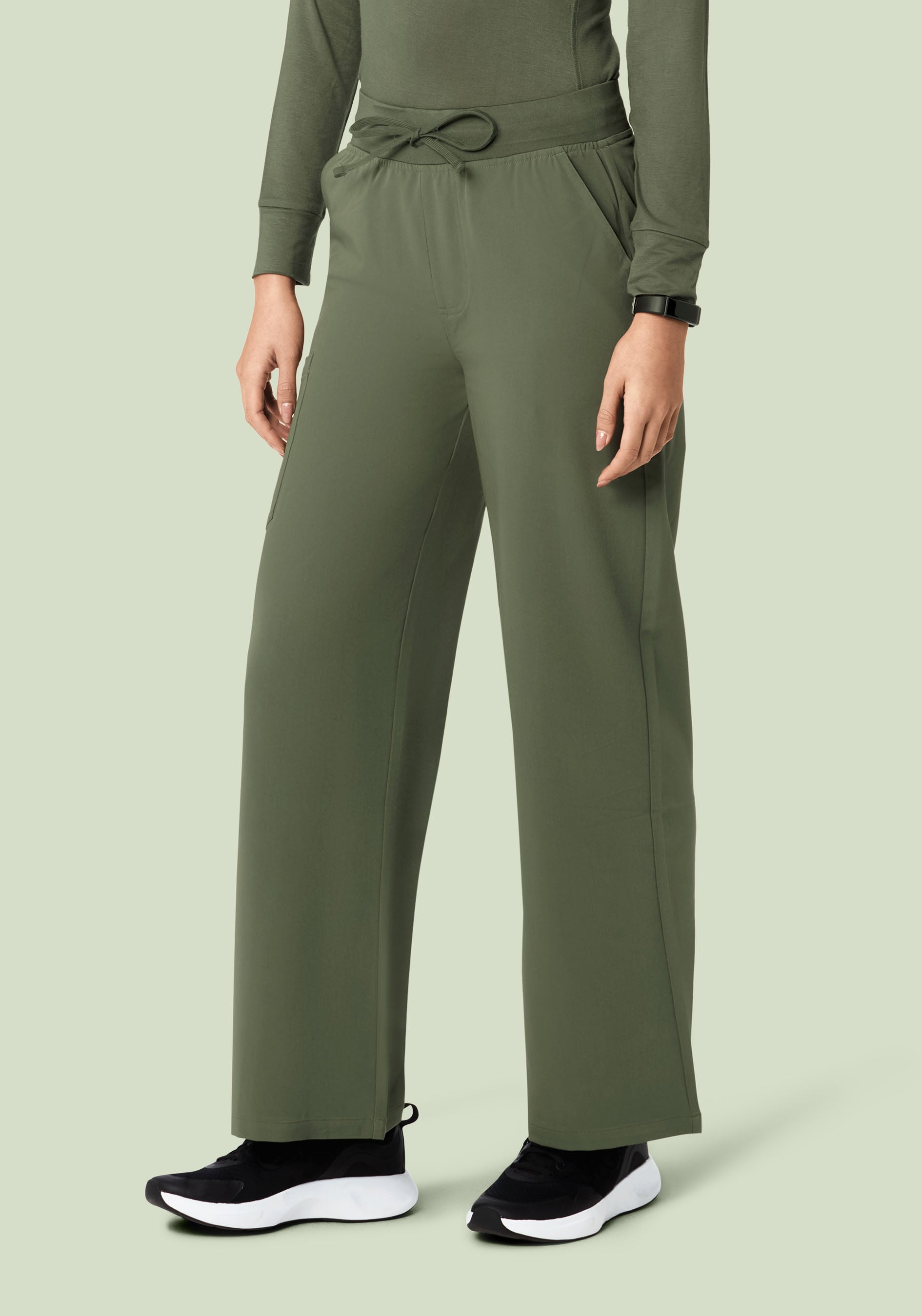 High Waisted Wide Leg Thyme