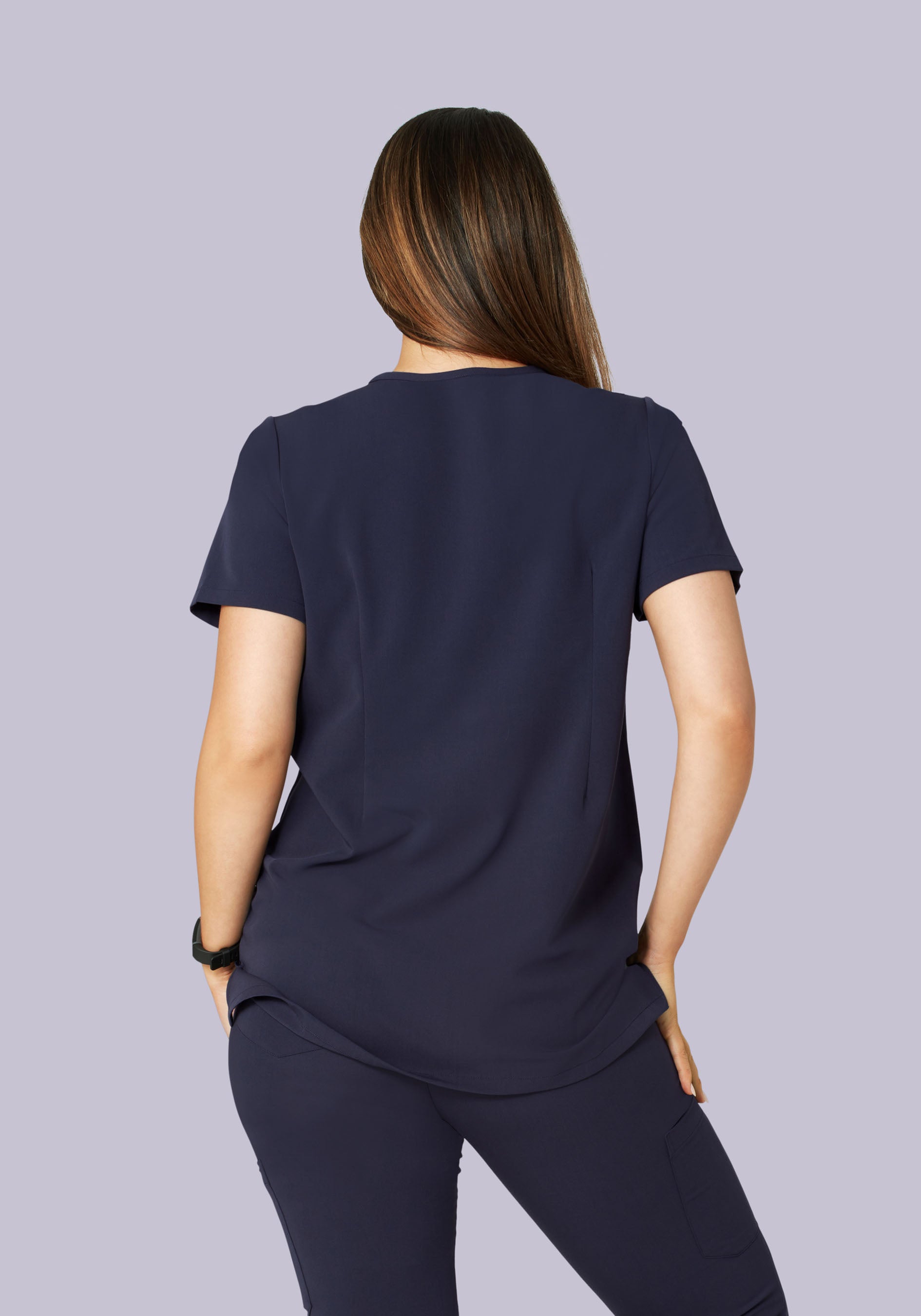 Maternity One Pocket Top Steel