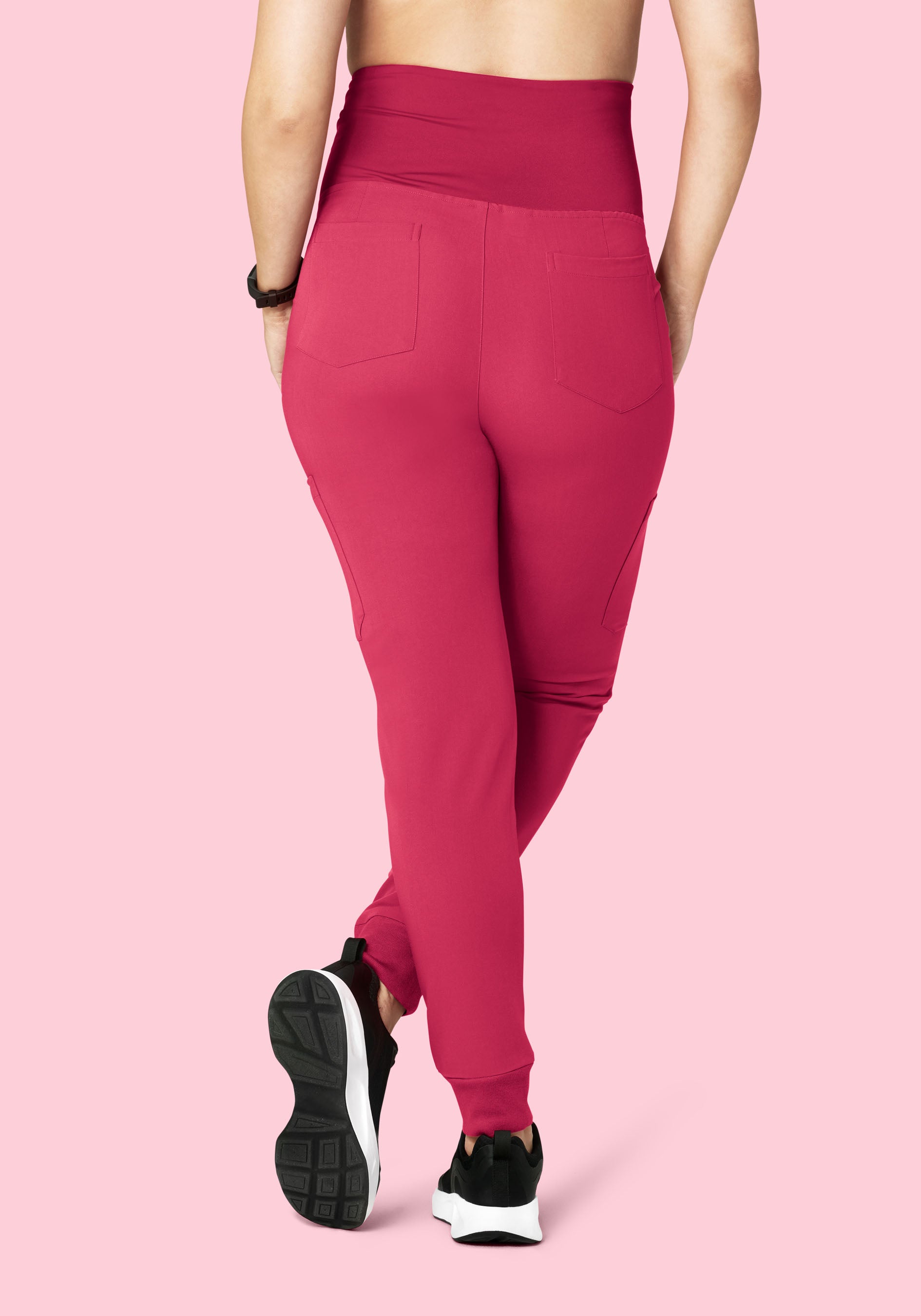 Maternity Joggers Deep Magenta