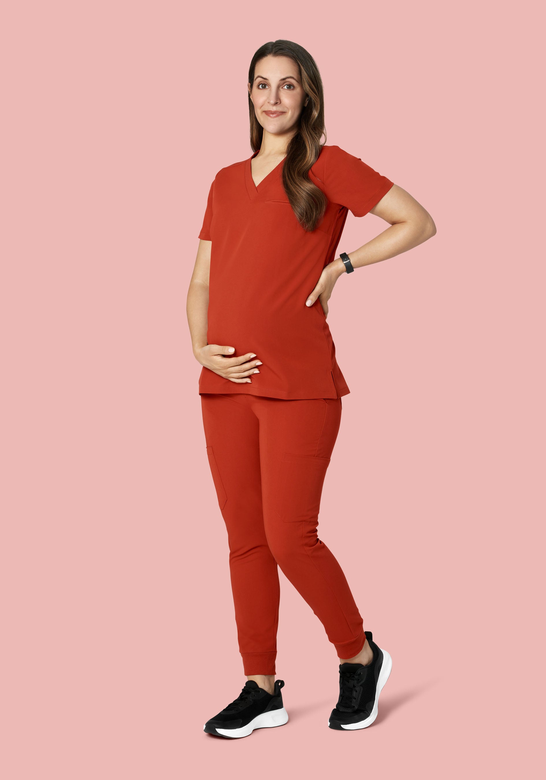 Maternity Joggers Rust