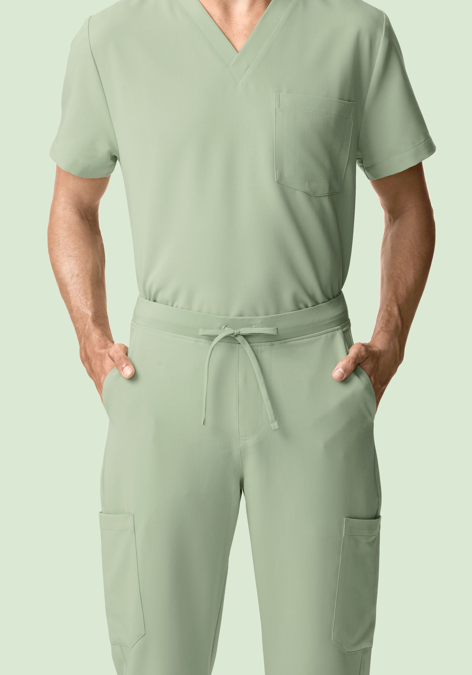 7 Pocket Joggers Green Tea