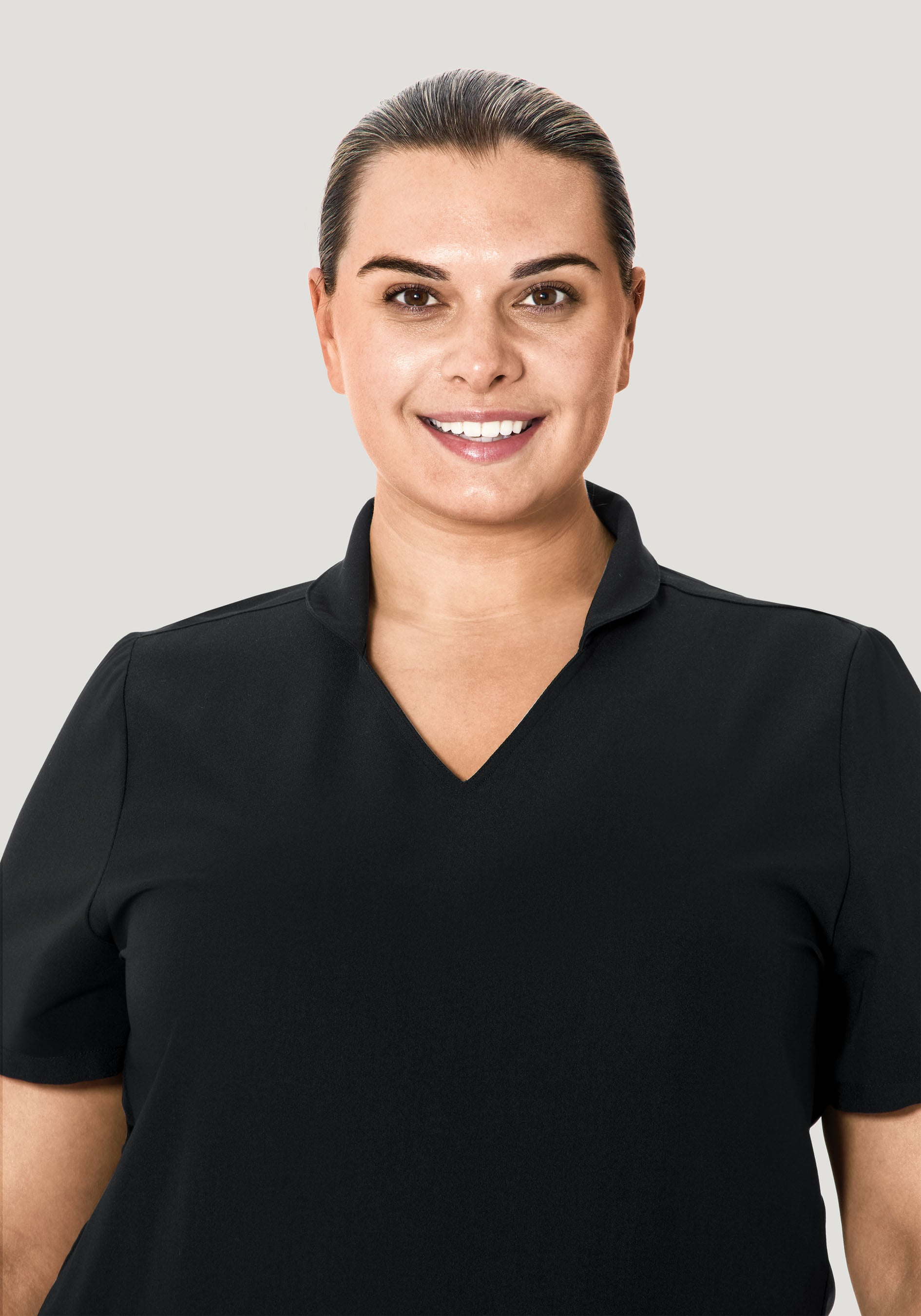 Multi Wear Collar Top Black