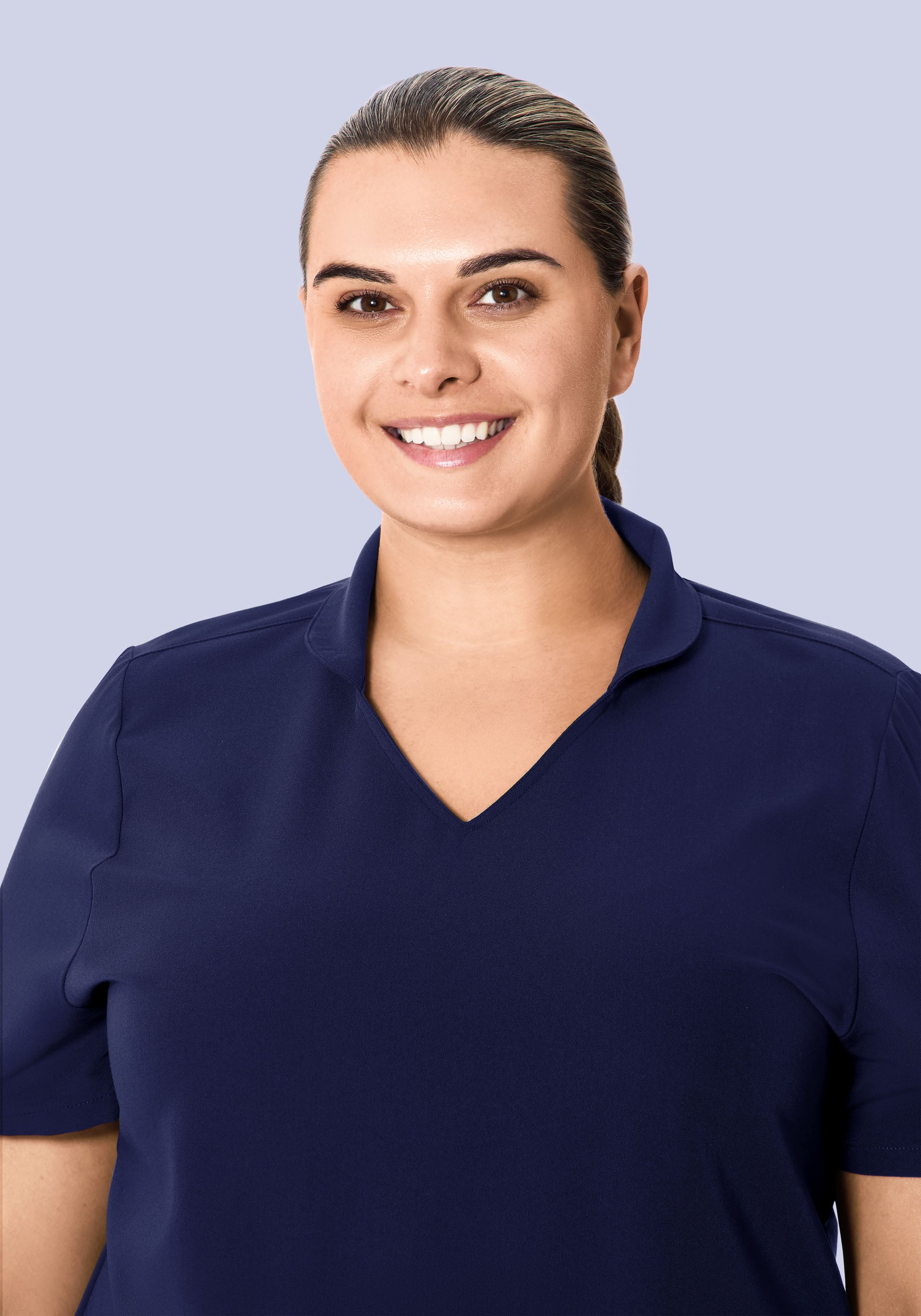 Multi Wear Collar Top Navy