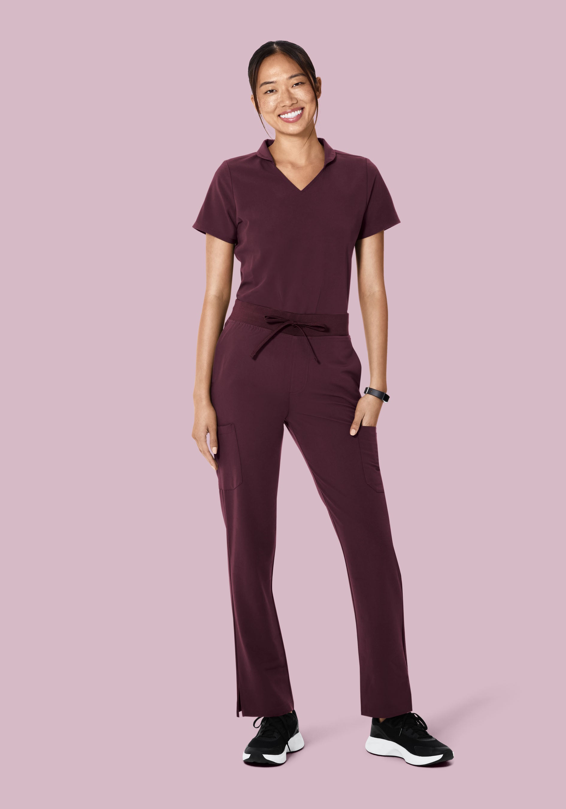 High Waisted Cargos Merlot