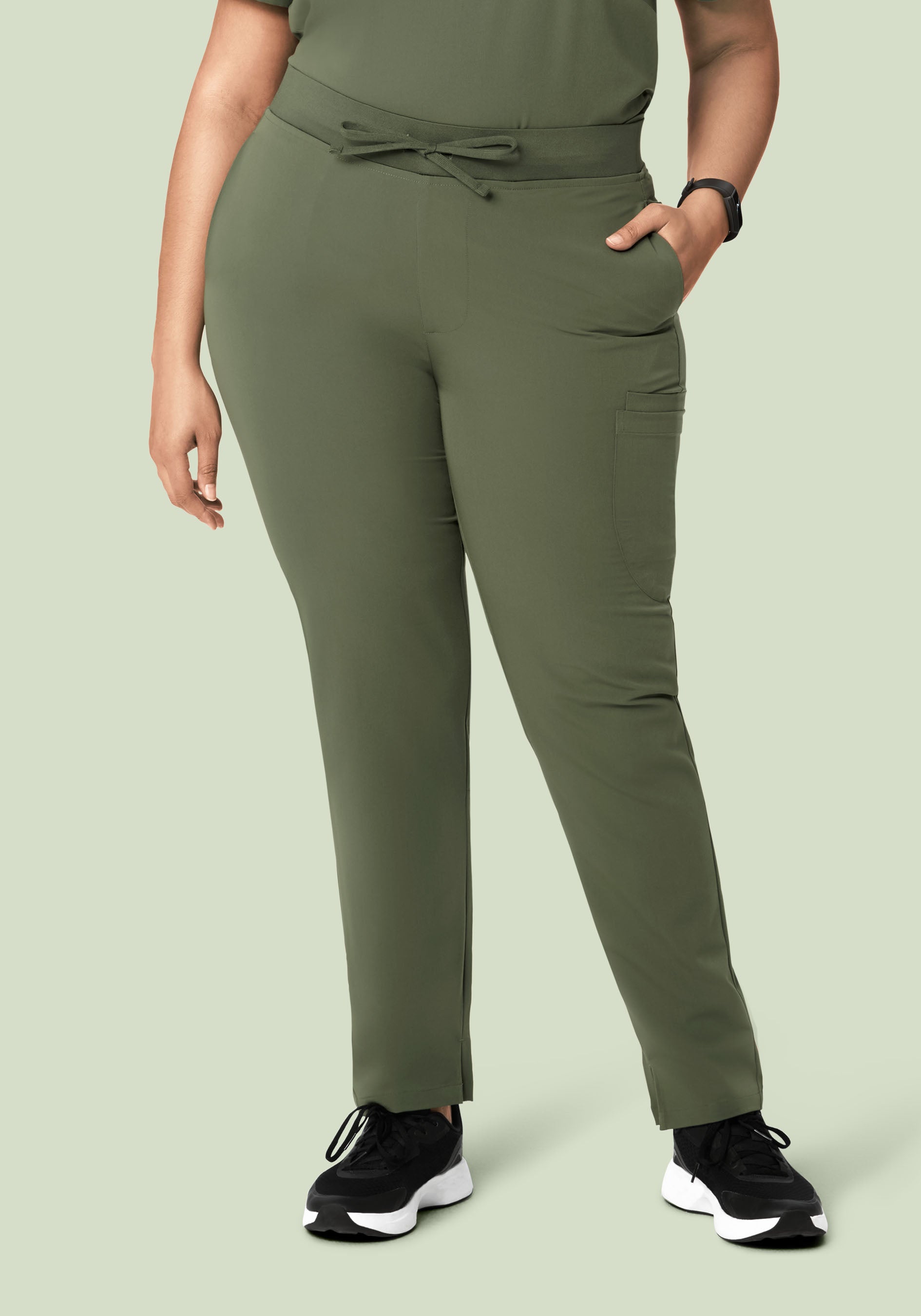 6 Pocket Slim Pants Thyme
