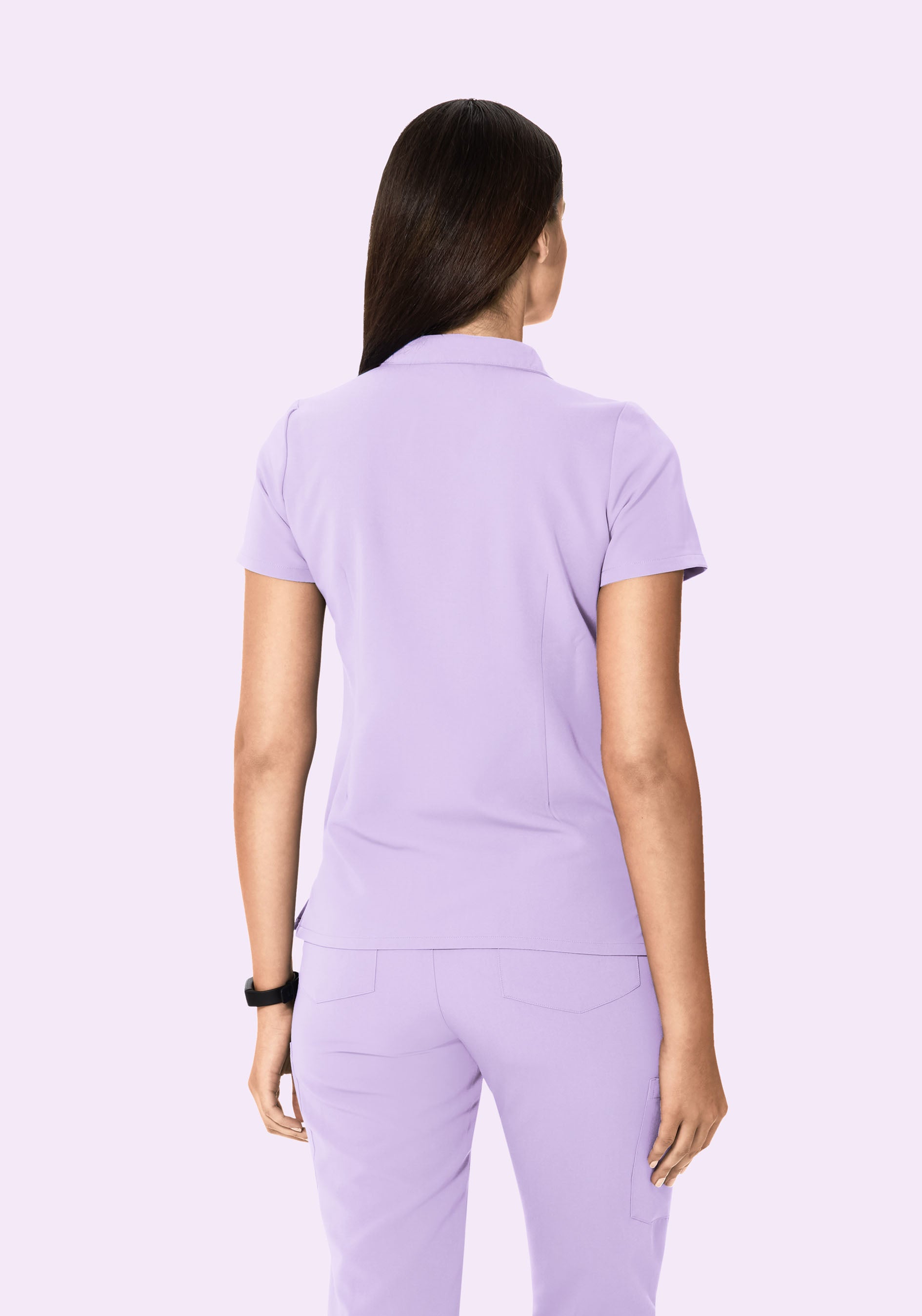 Multi Wear Collar Top Cool Lavender