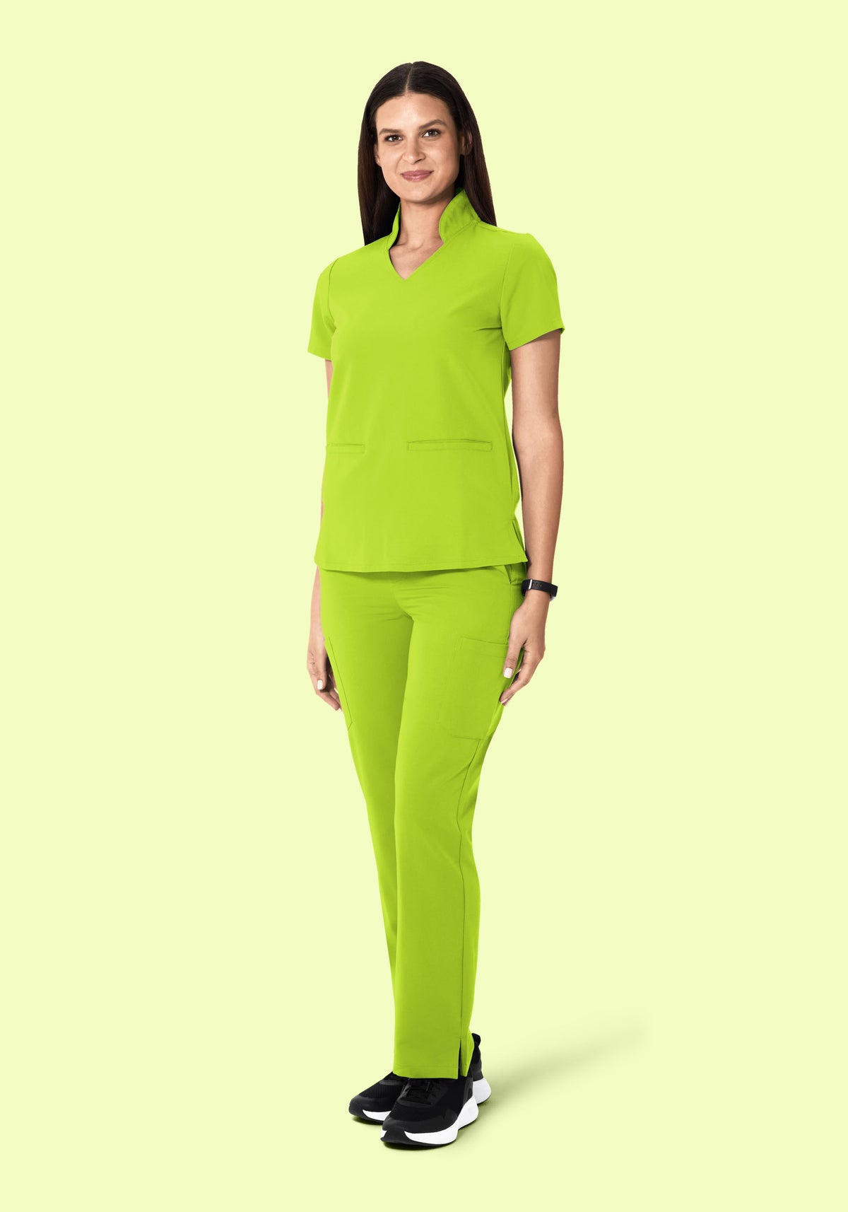 Multi Wear Collar Top Apple Green
