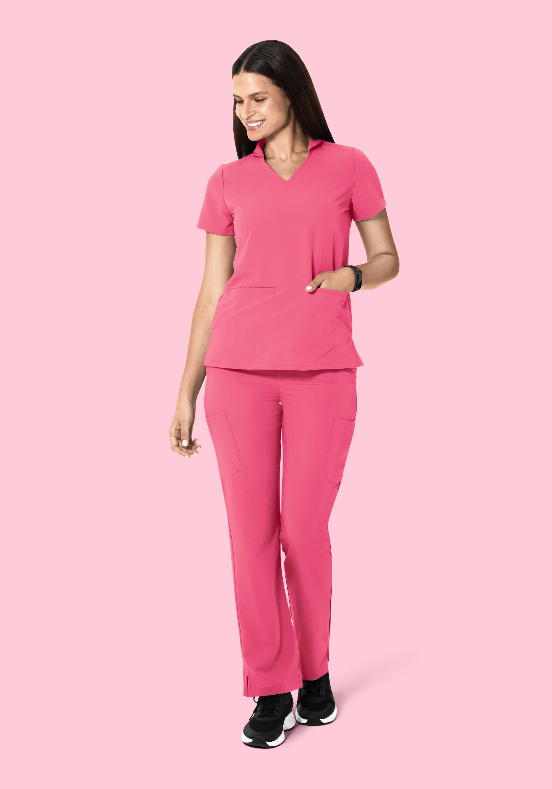 Multi Wear Collar Top Bubblegum