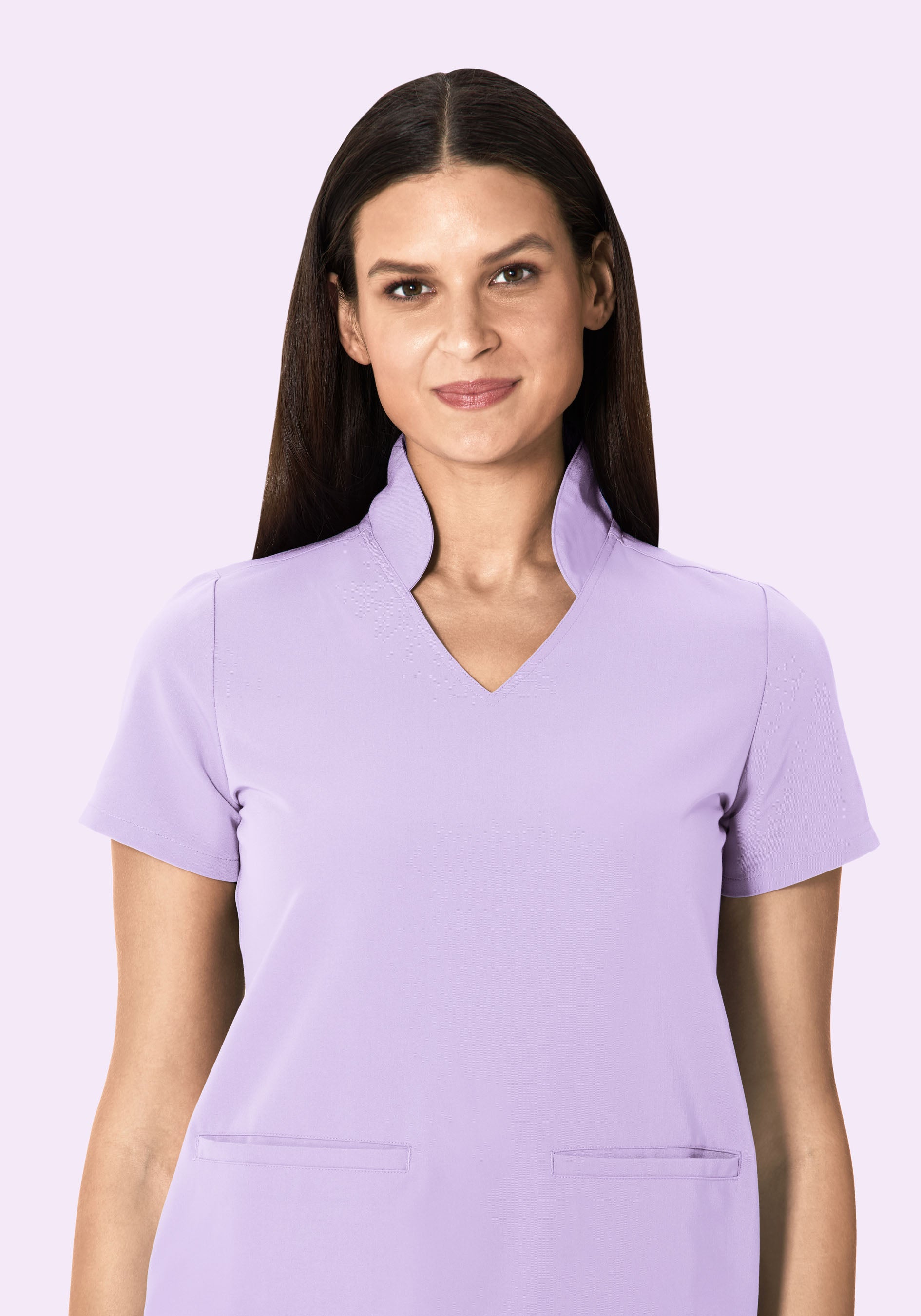 Multi Wear Collar Top Cool Lavender