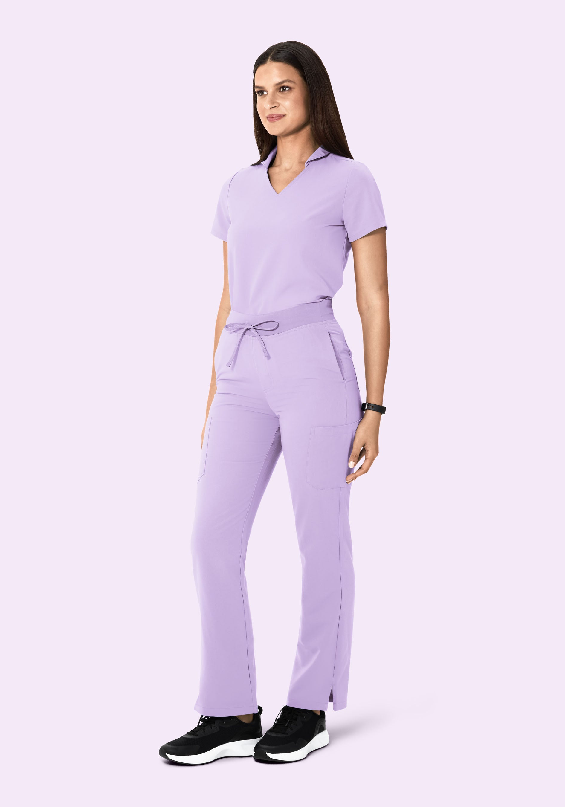 High Waisted Cargos Cool Lavender
