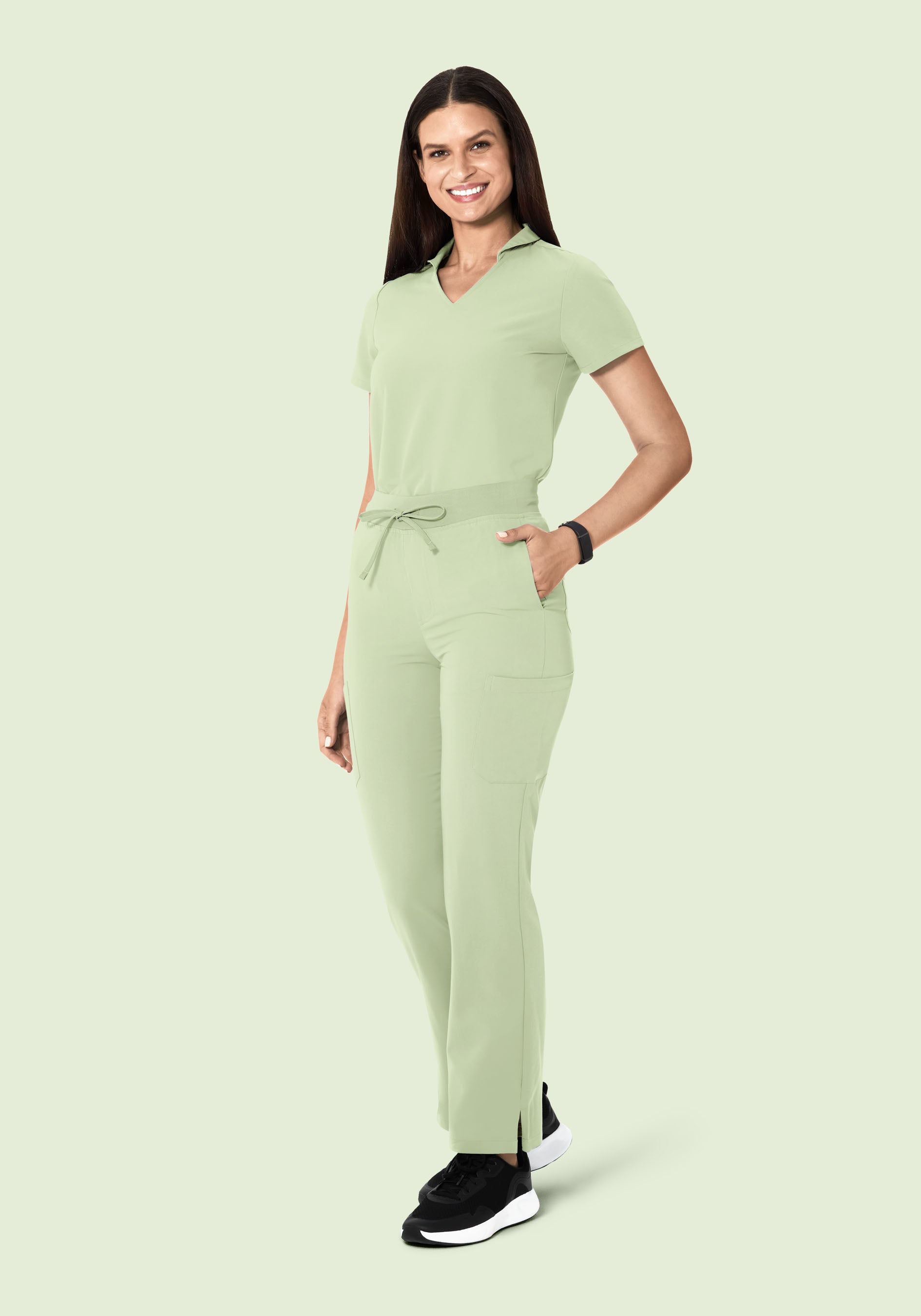 High Waisted Cargos Matcha