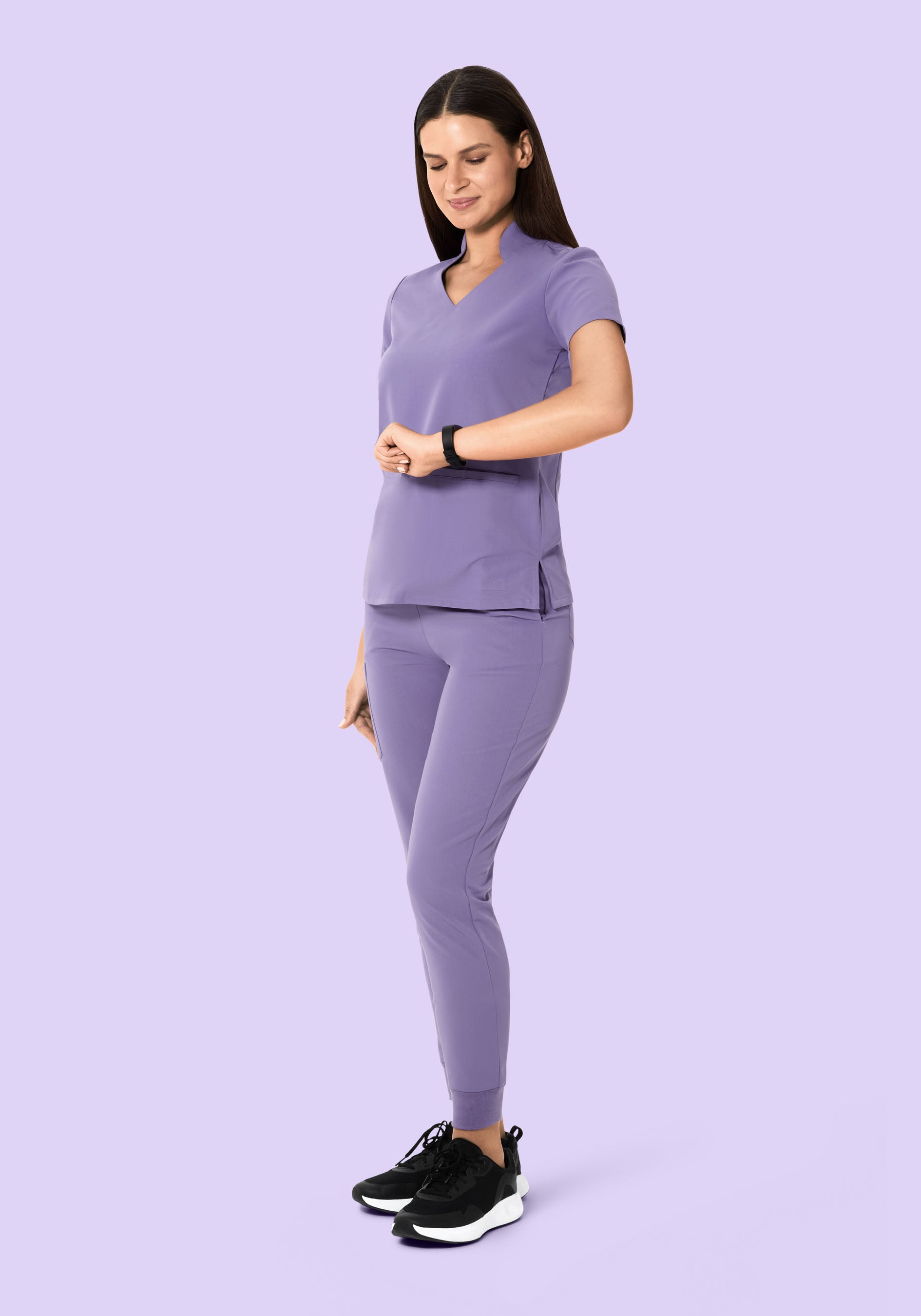 Multi Wear Collar Top Hyacinth