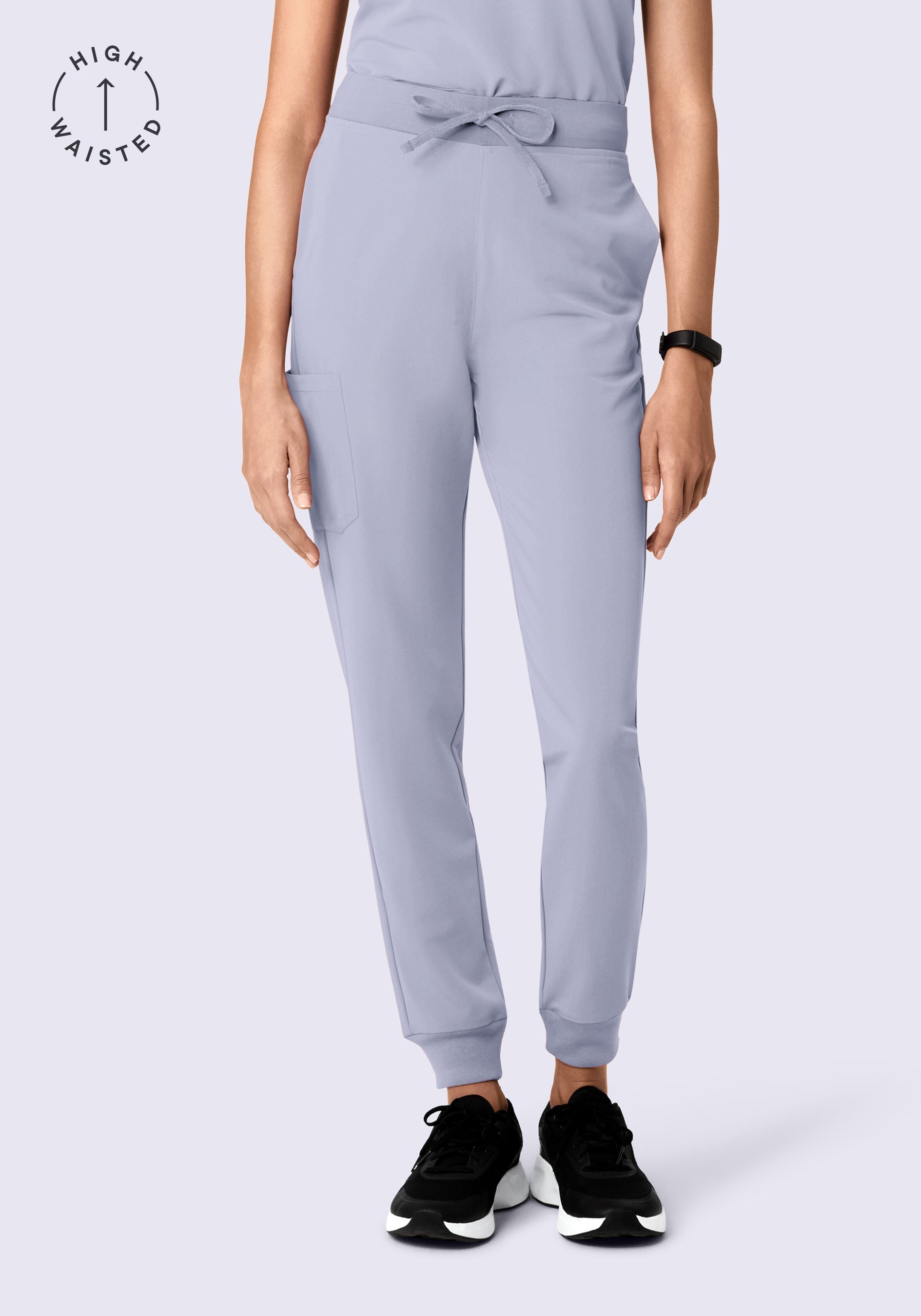 High Waisted Joggers Wisteria
