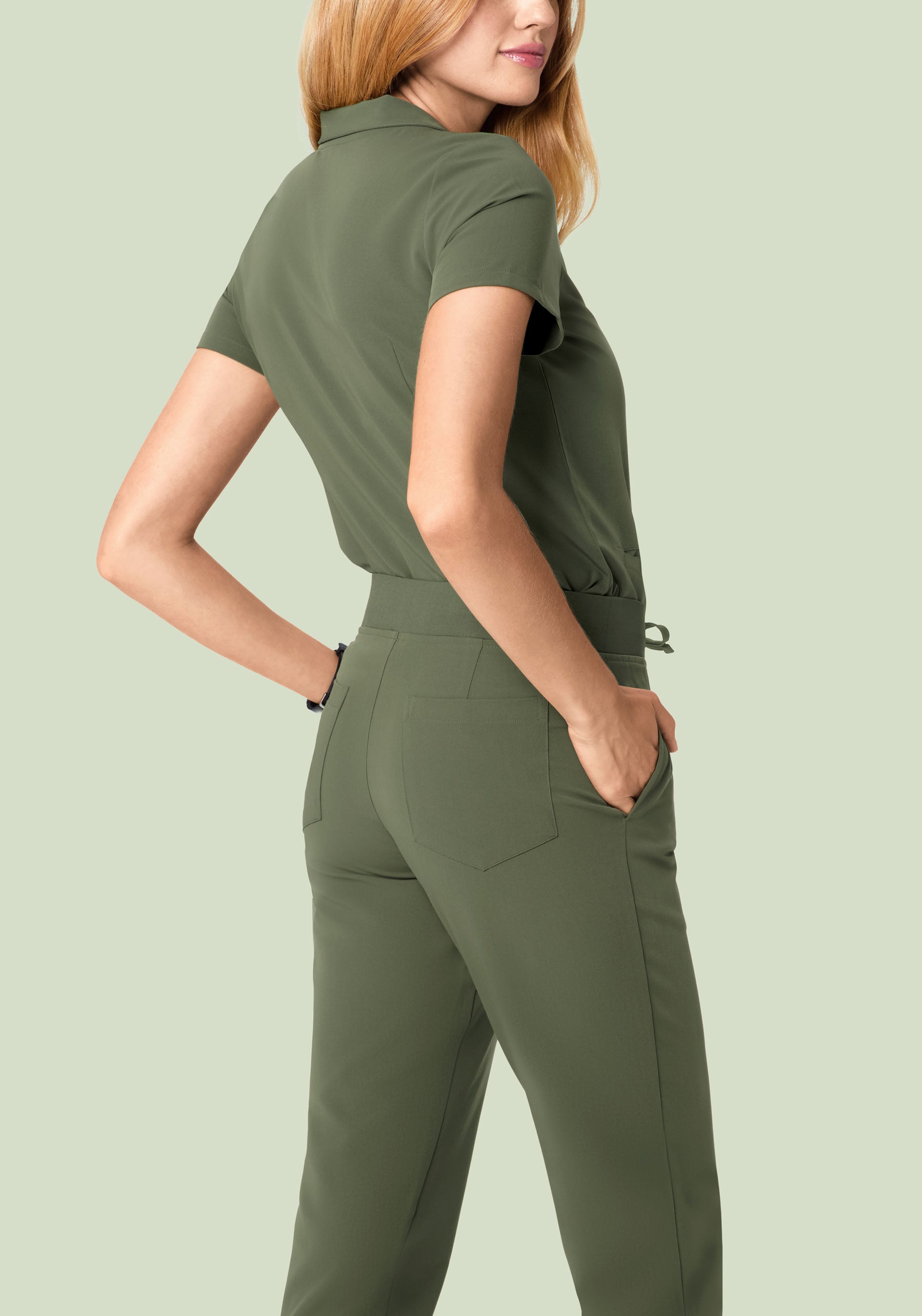 6 Pocket Slim Pants Thyme