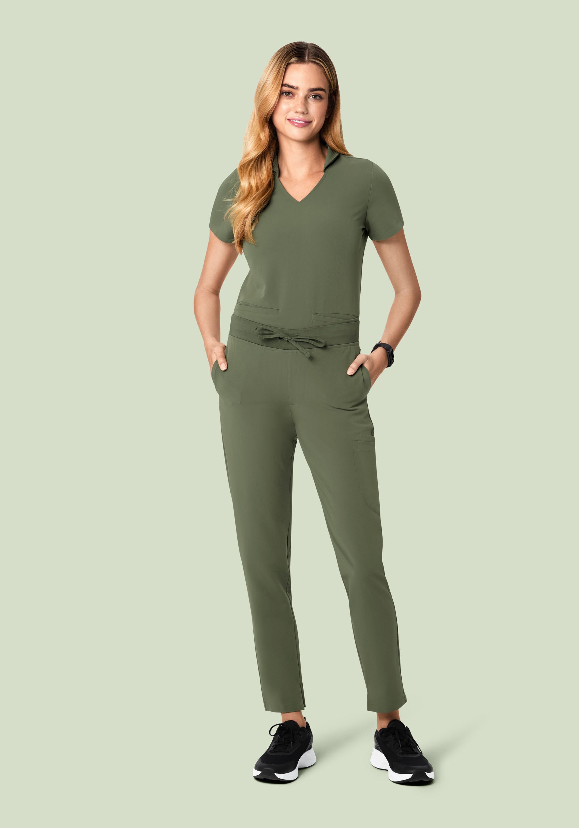 6 Pocket Slim Pants Thyme