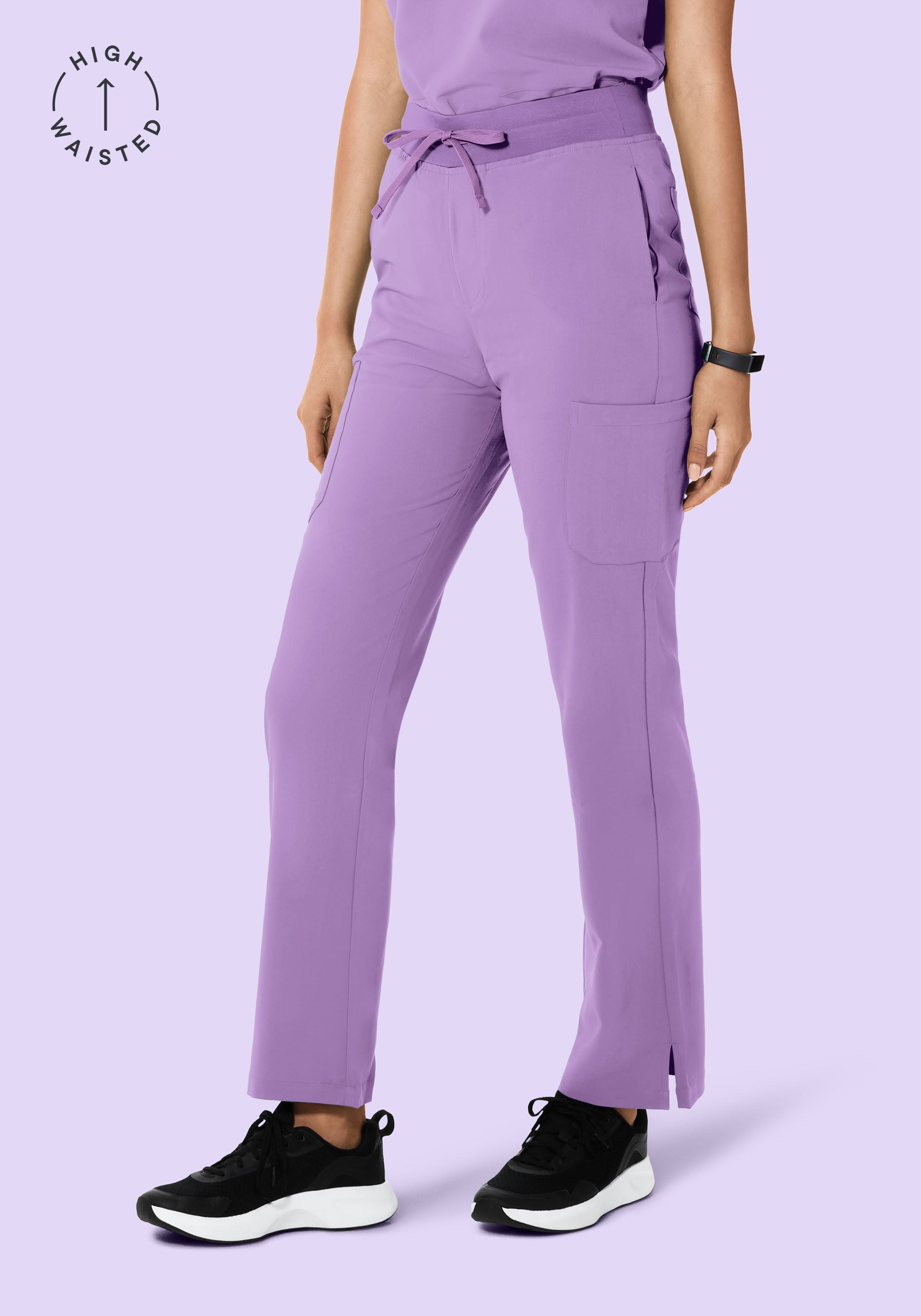 High Waisted Cargos Lavender