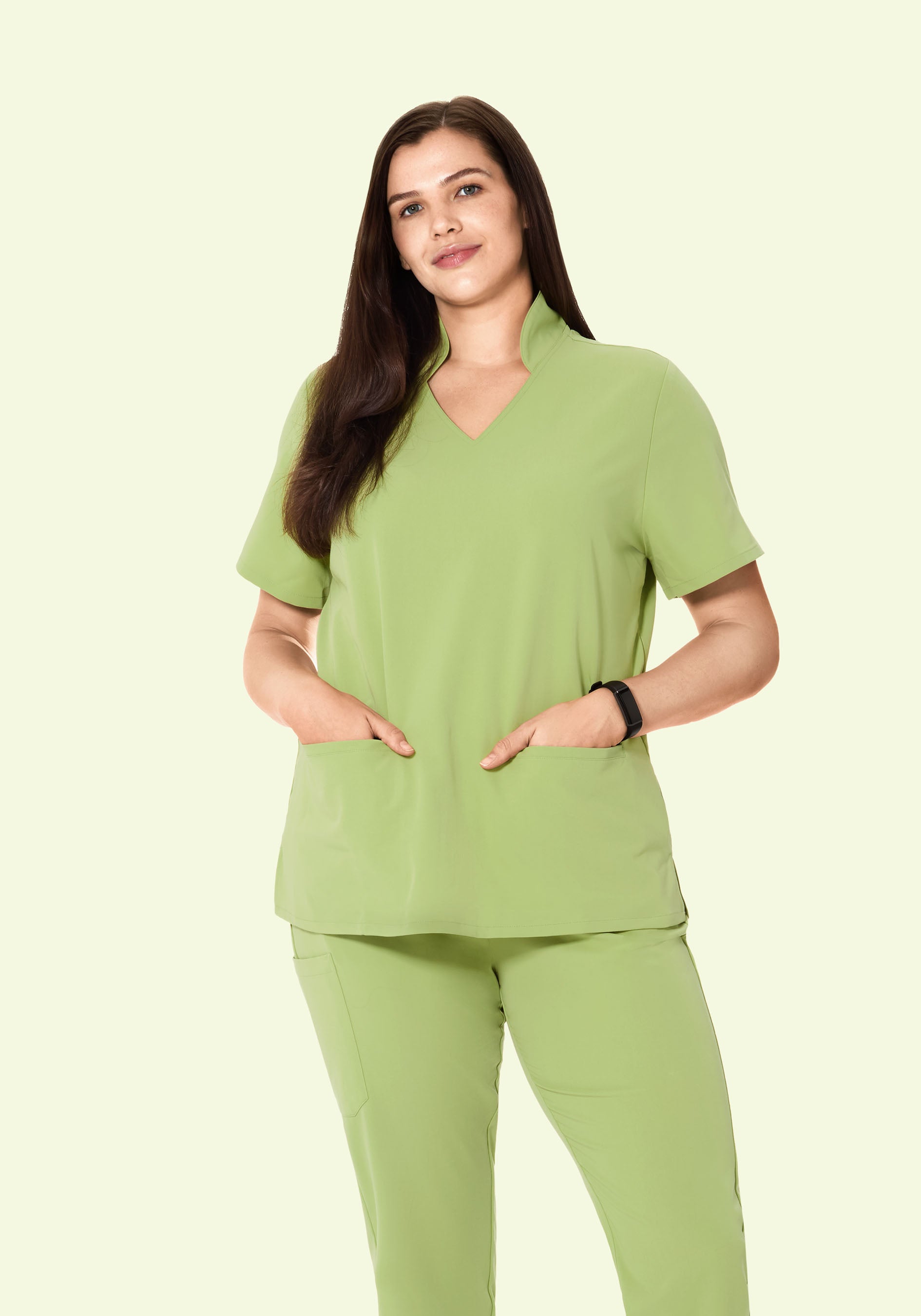 Multi Wear Collar Top Fern