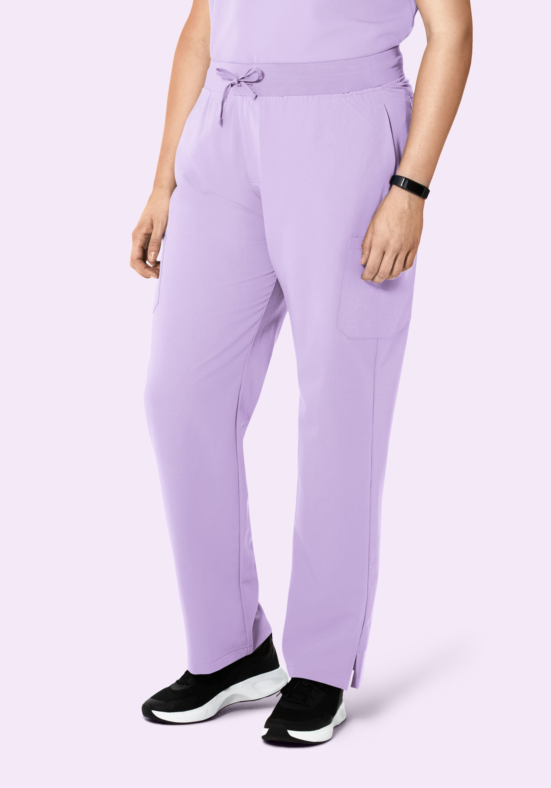 High Waisted Cargos Cool Lavender