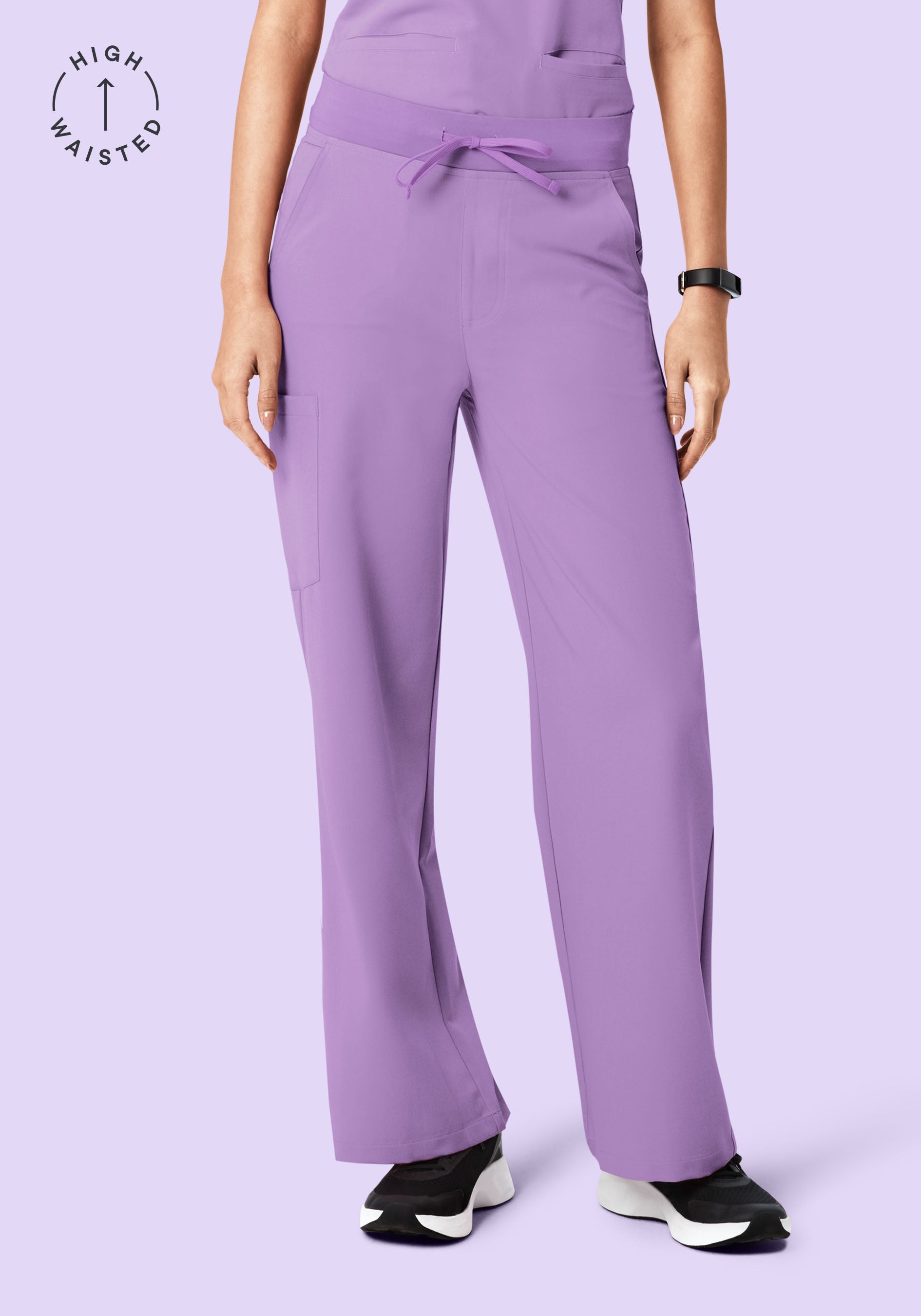 High Waisted Wide Leg Lavender