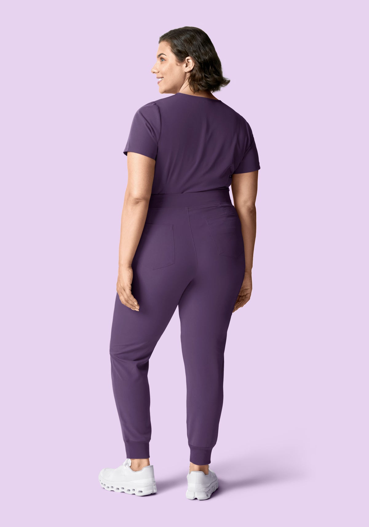 High Waisted Joggers Dewberry