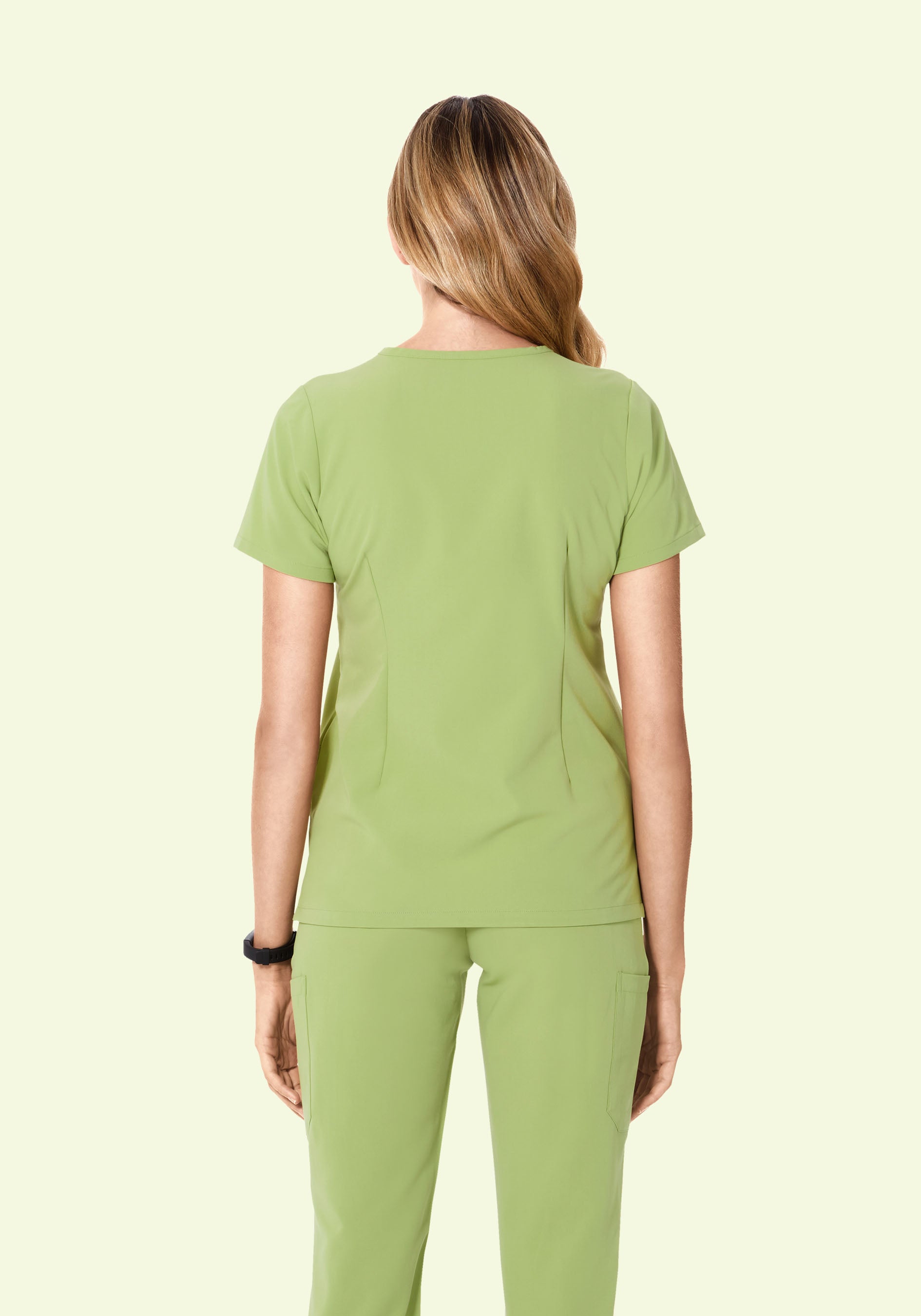 5 Pocket Notch Neck Top Fern
