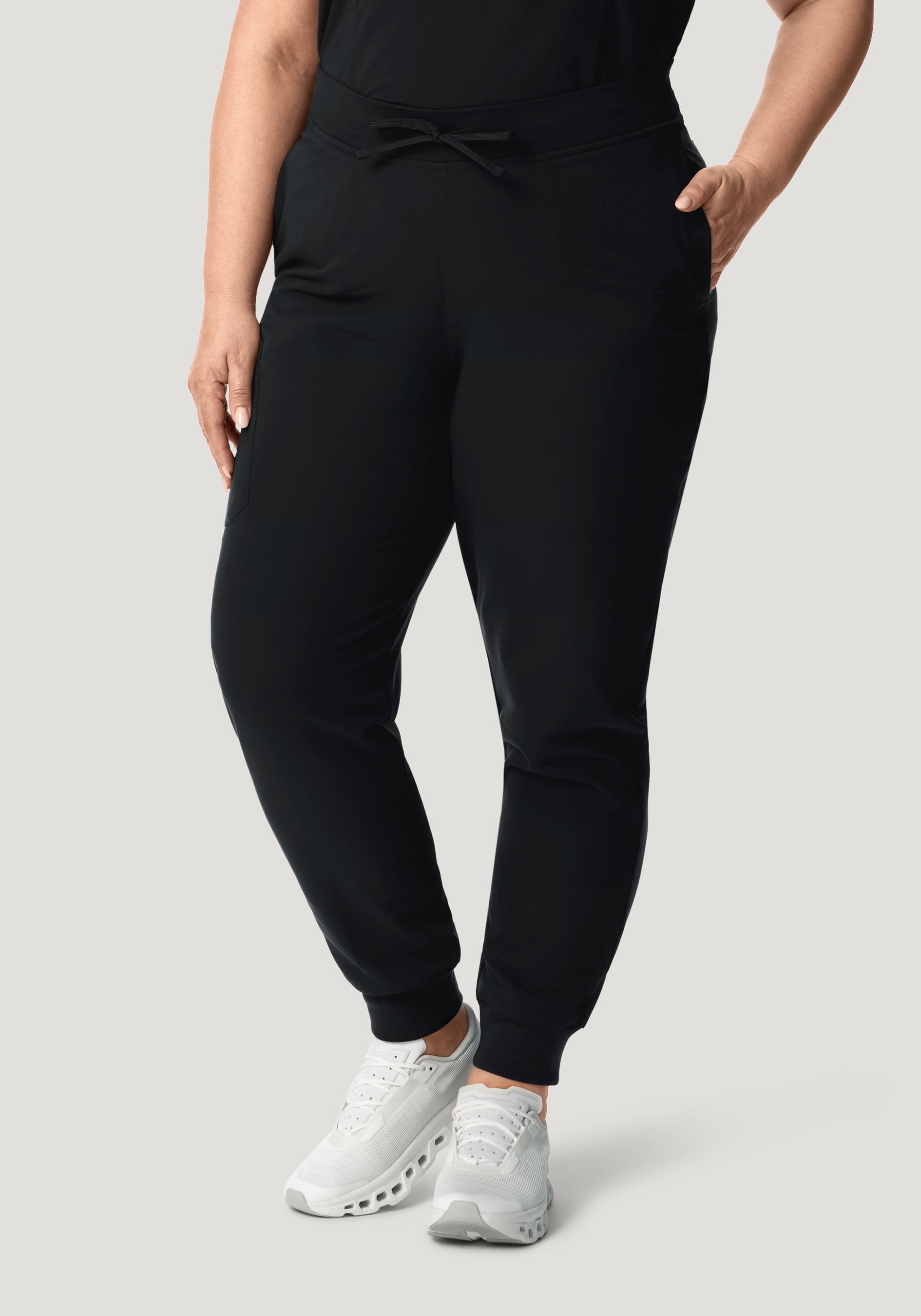 High Waisted Joggers Black