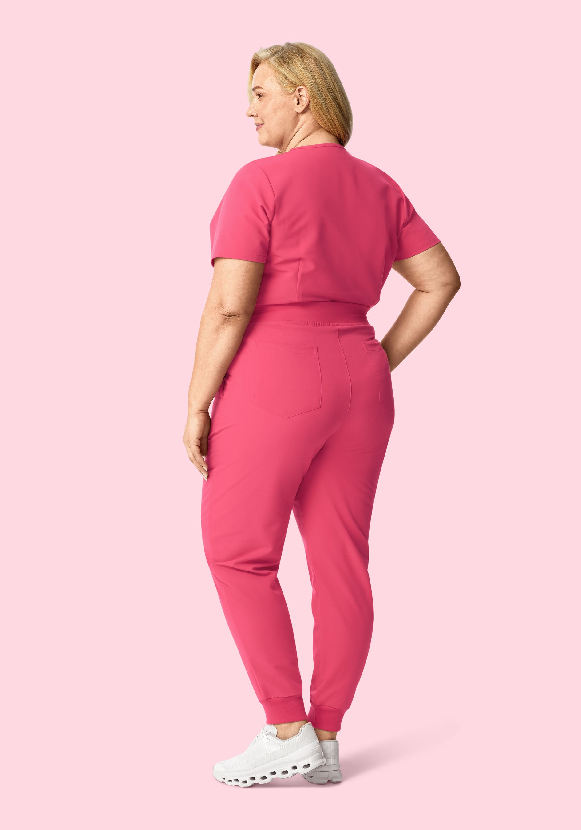 High Waisted Joggers Carmine