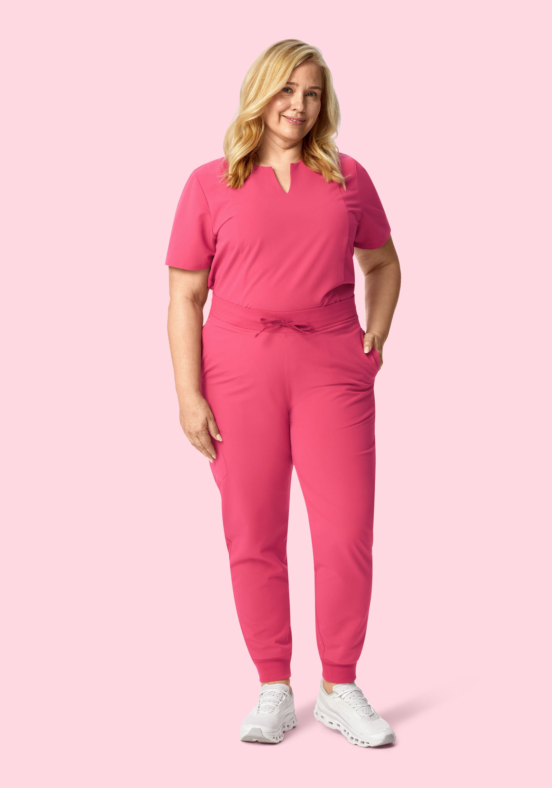 High Waisted Joggers Carmine