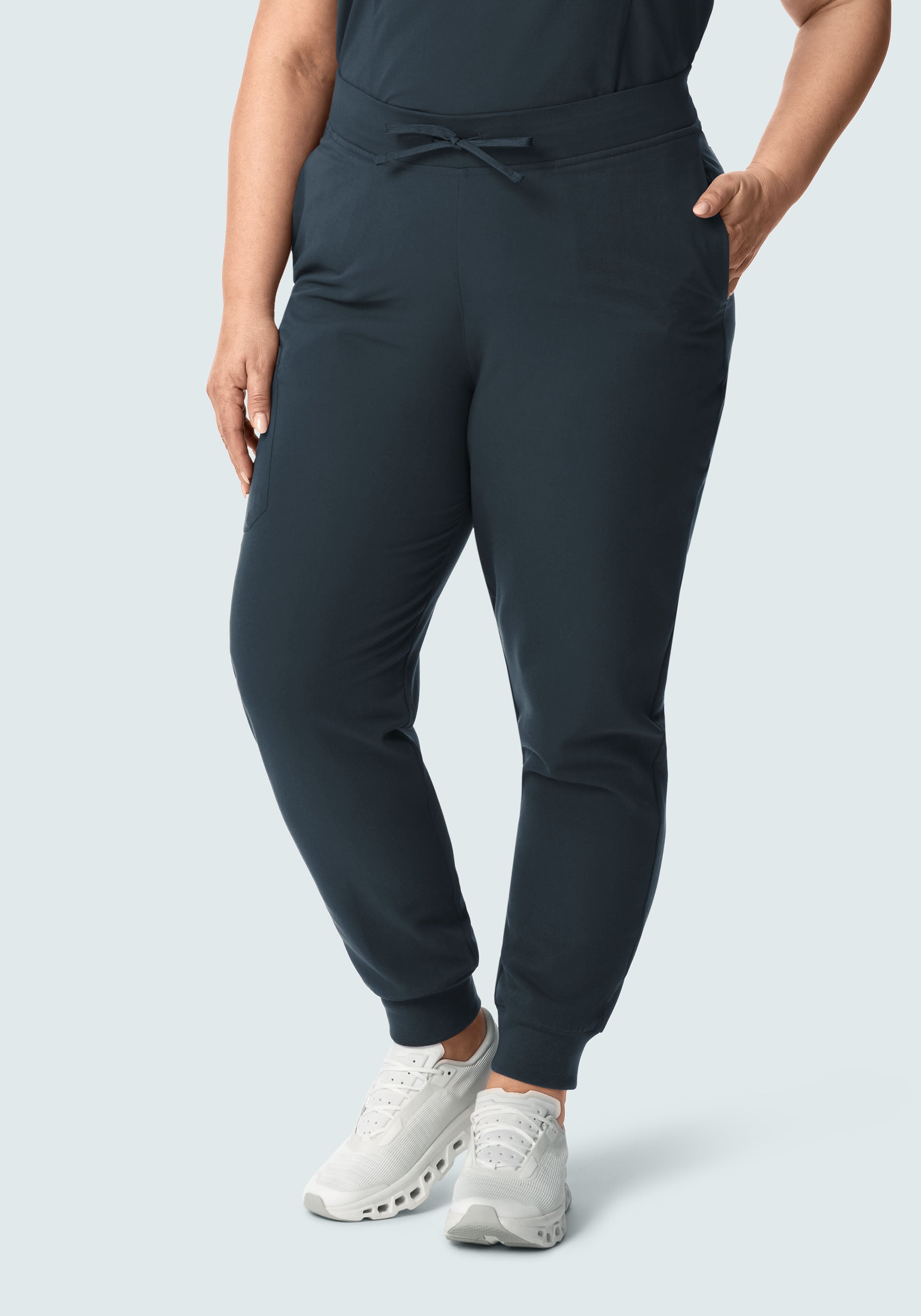 High Waisted Joggers Dark Harbor