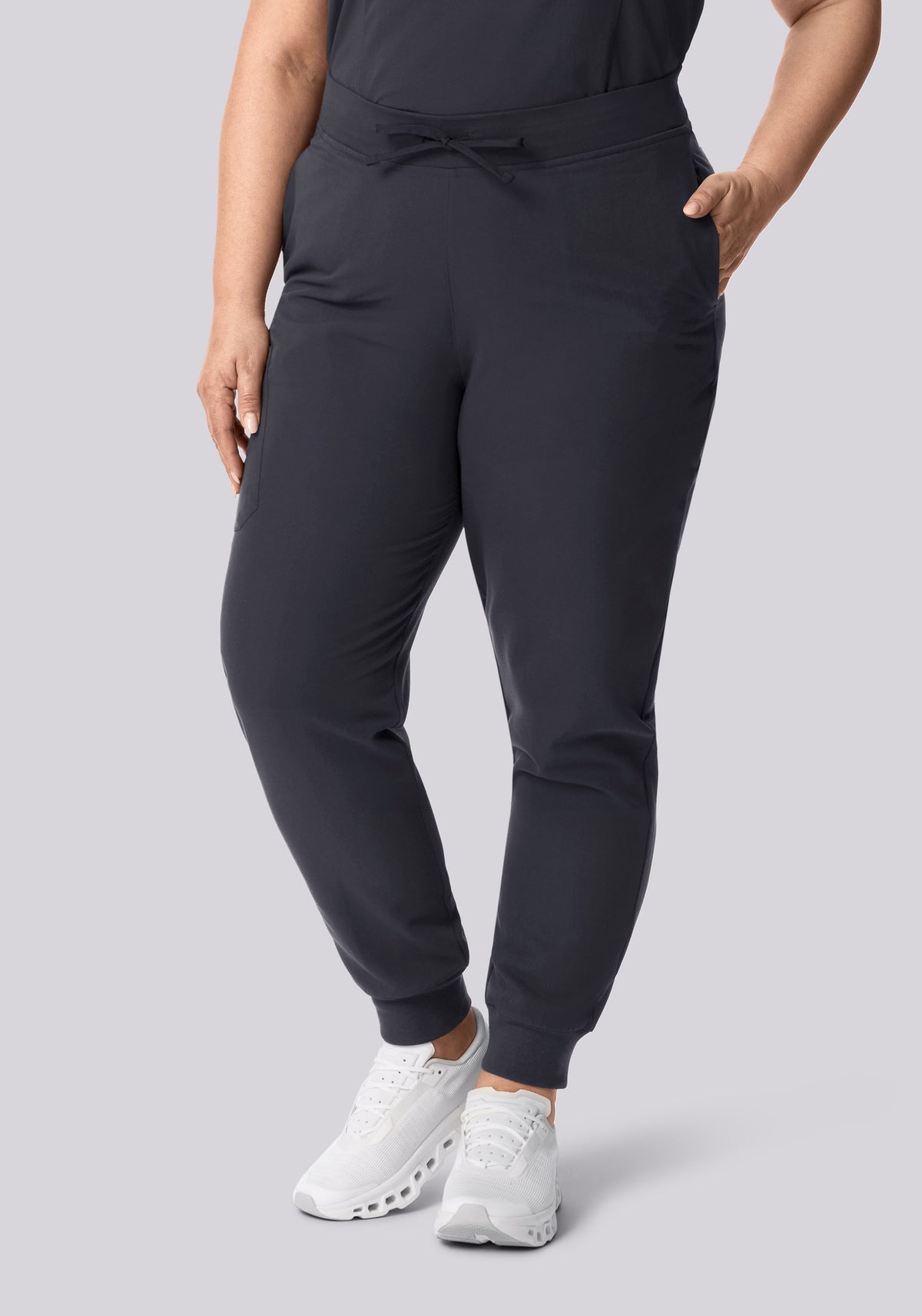 High Waisted Joggers Pewter