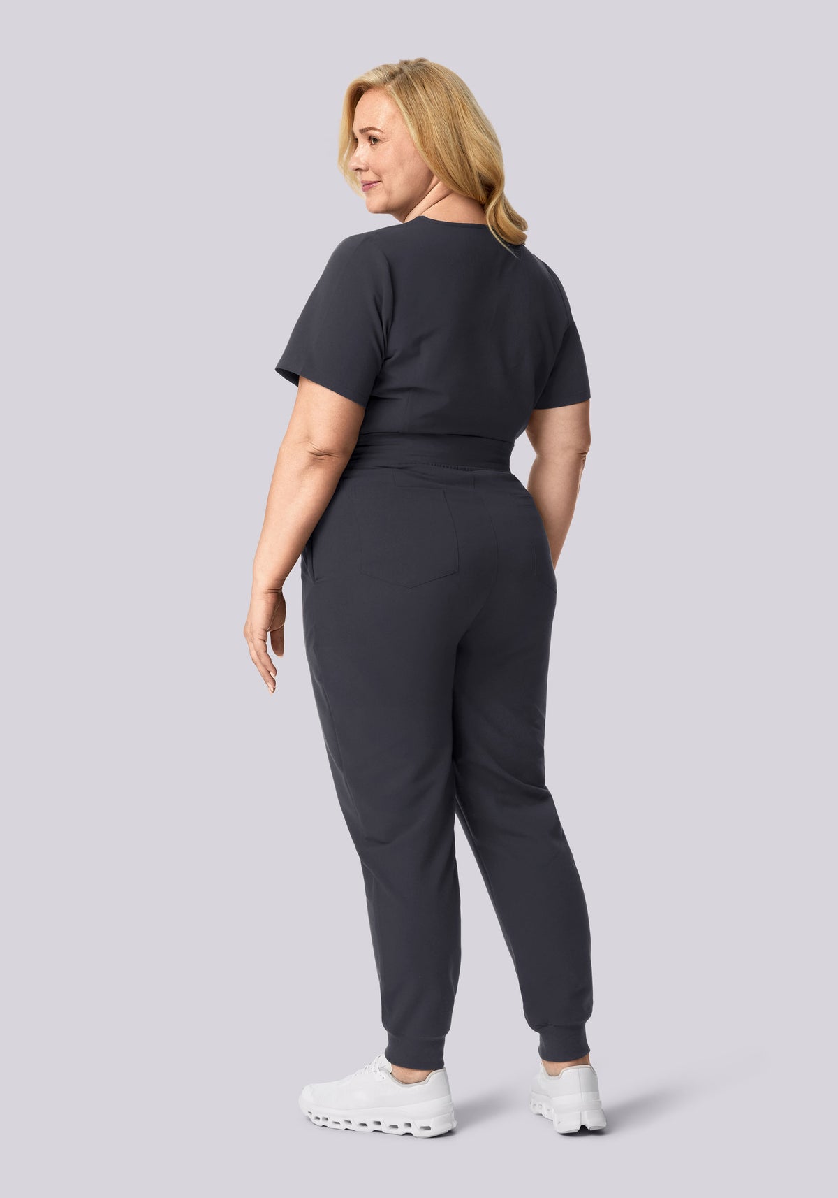 High Waisted Joggers Pewter