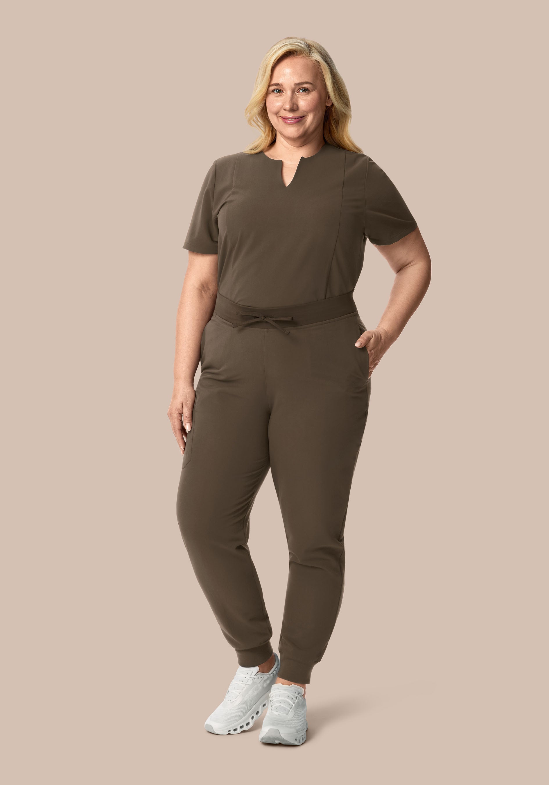 High Waisted Joggers Truffle