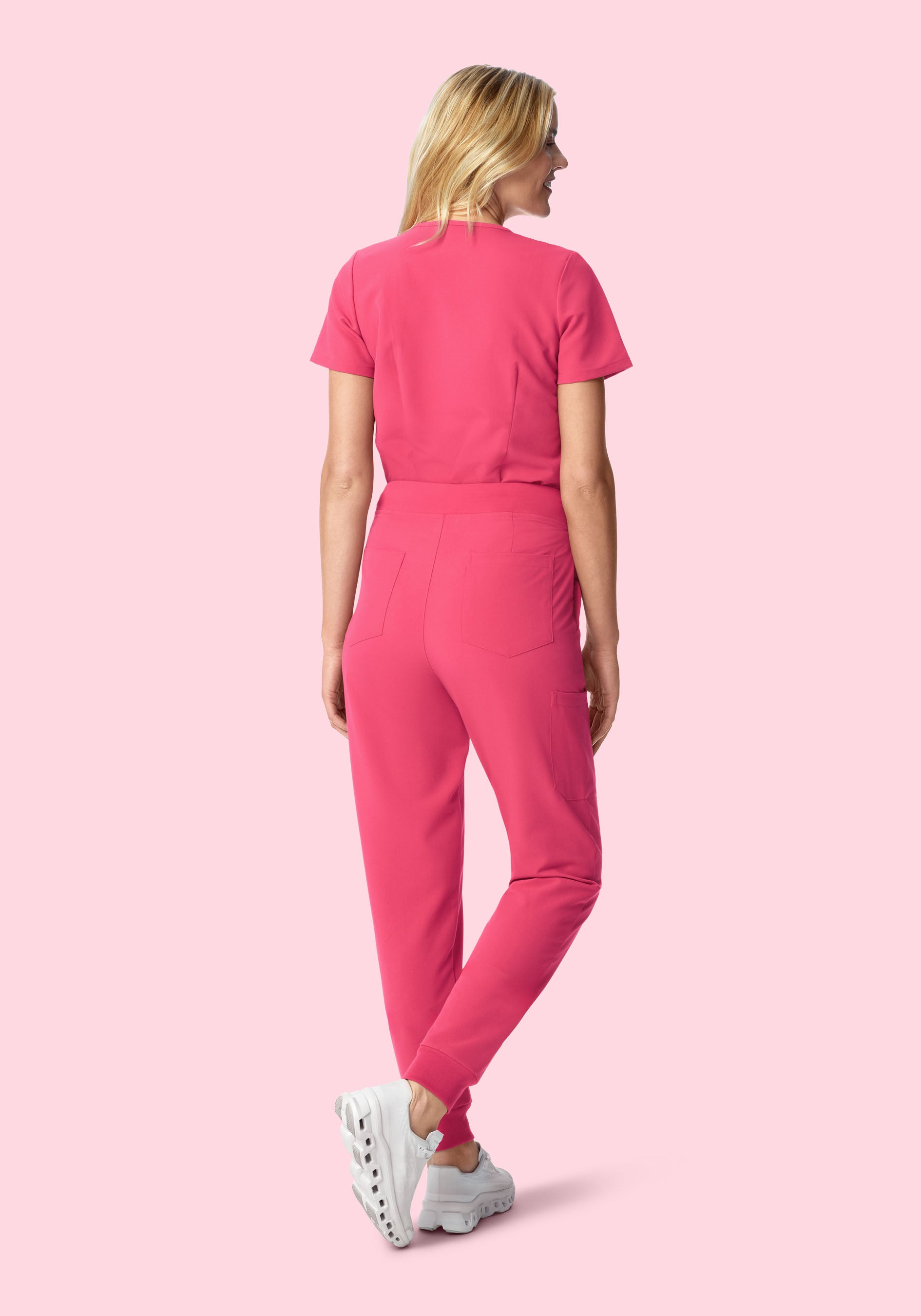 High Waisted Joggers Carmine